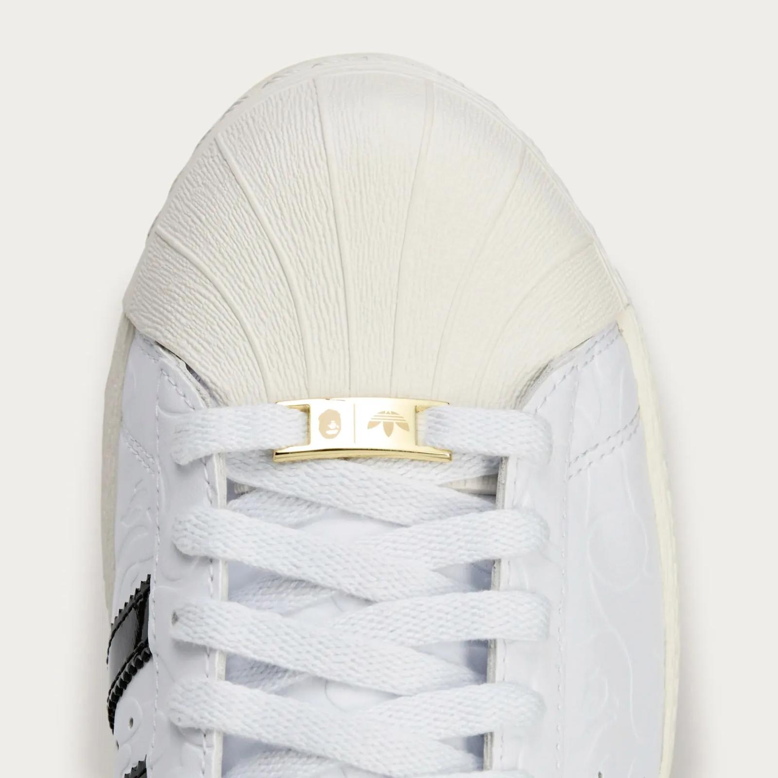 BAPE x Adidas Superstar V Footwear White JR2701 Release Date March 2025