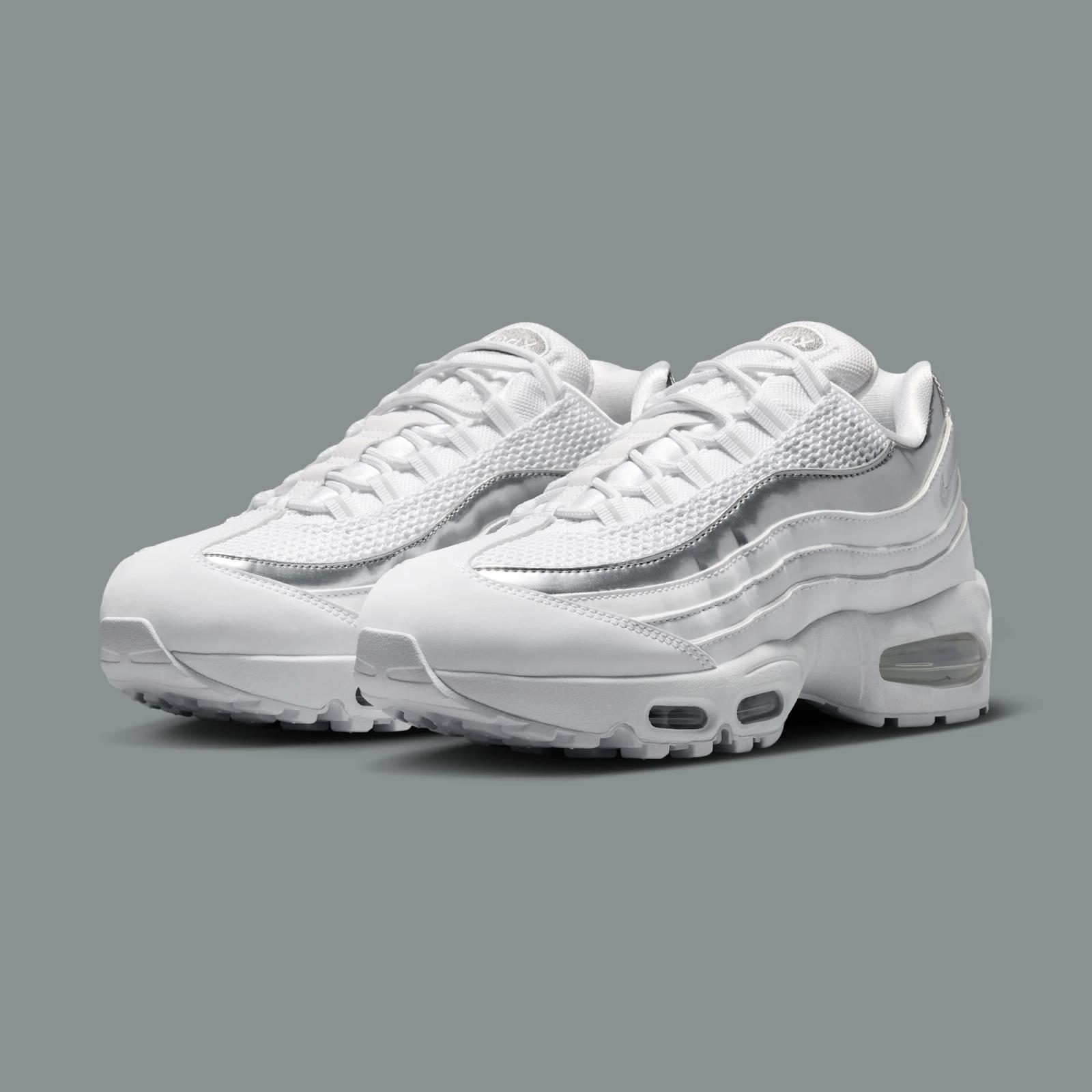 Nike Air Max 95 Big Bubble SE W "White & Metallic Silver" drops in 2026