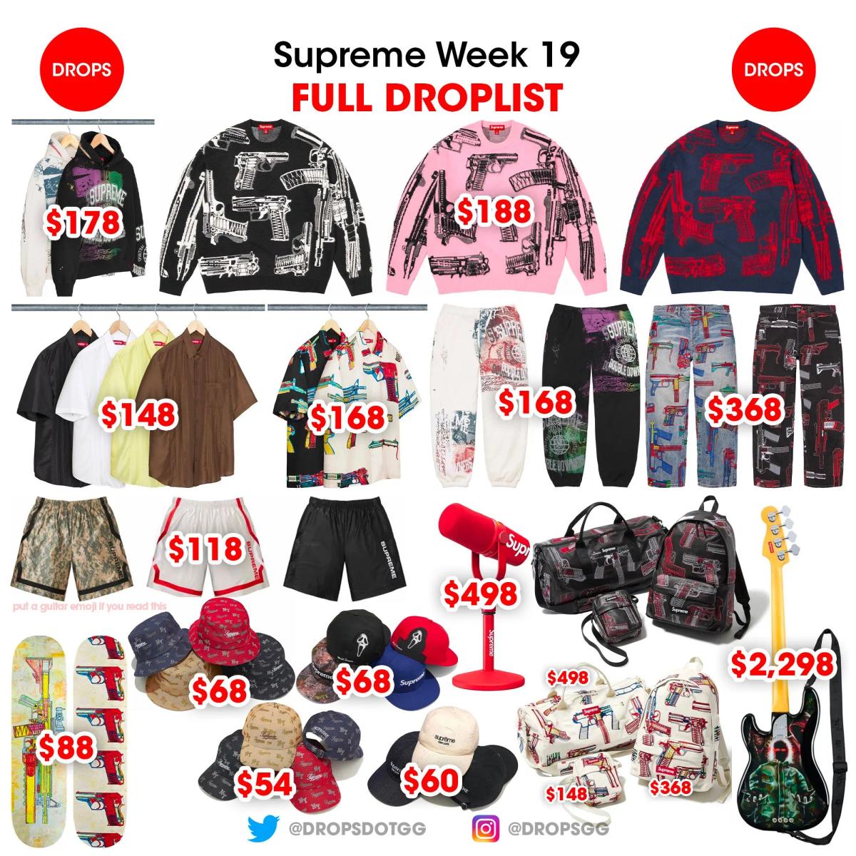 Supreme Spring / Summer 2026 - Week 19 Droplist