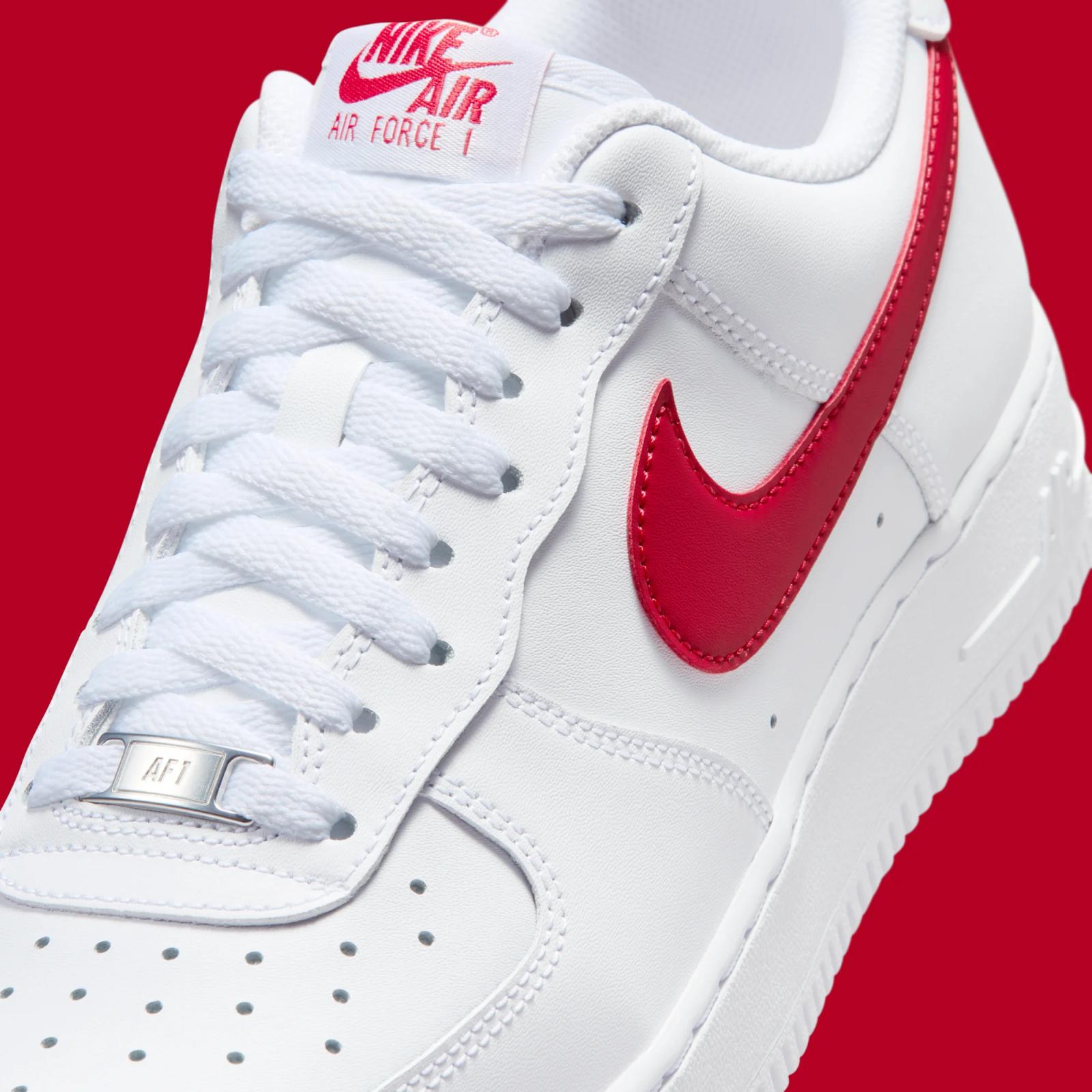 Nike Air Force 1 Low "White & University Red" drops in 2026