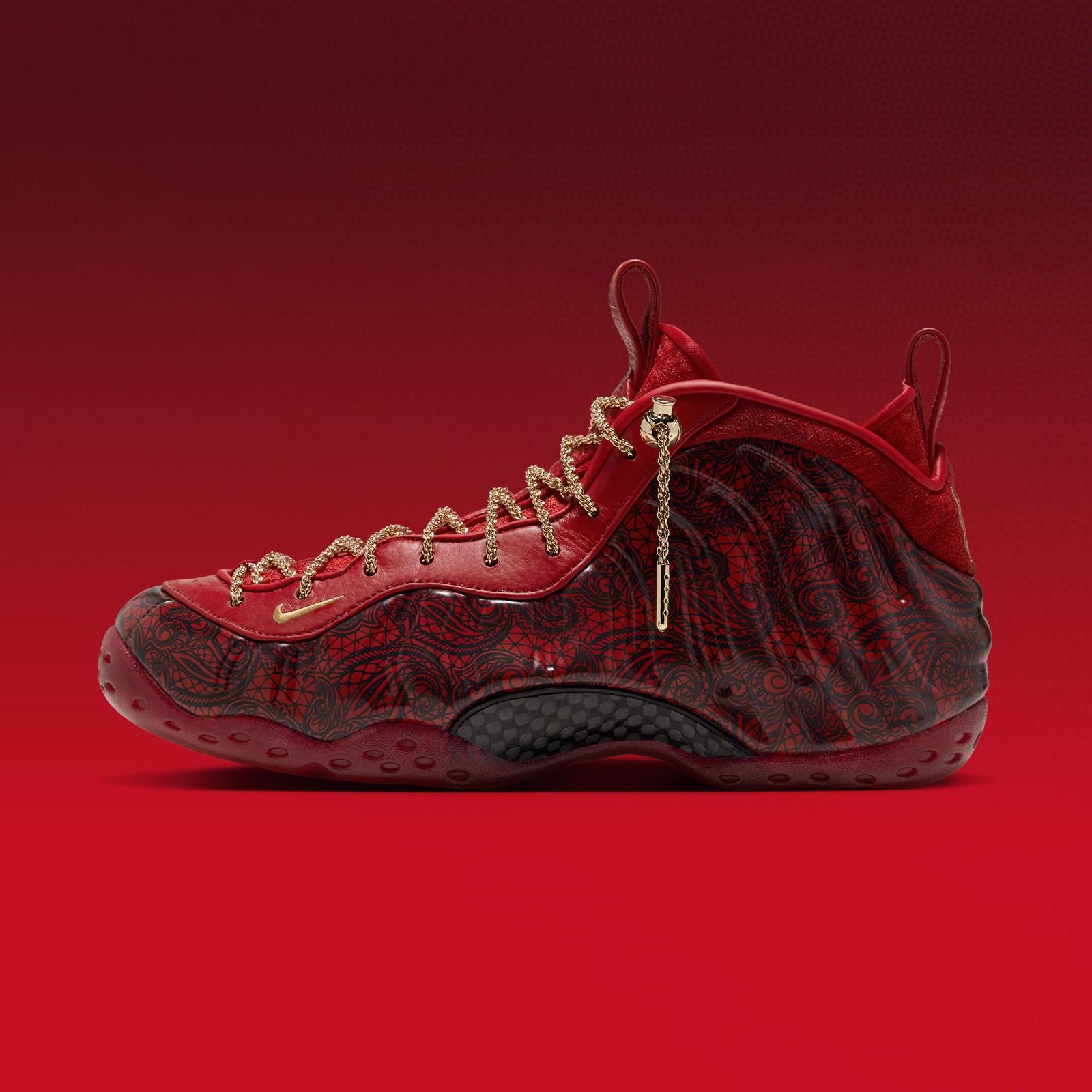 Victor Solomon x Nike Air Foamposite One "Gym Red" drops in 2026