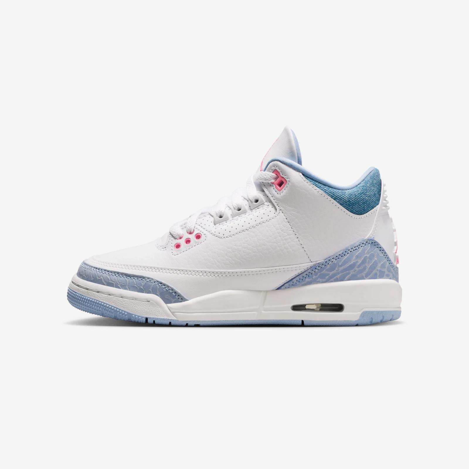 Air Jordan 3 Retro GS “White / Pink Glow”