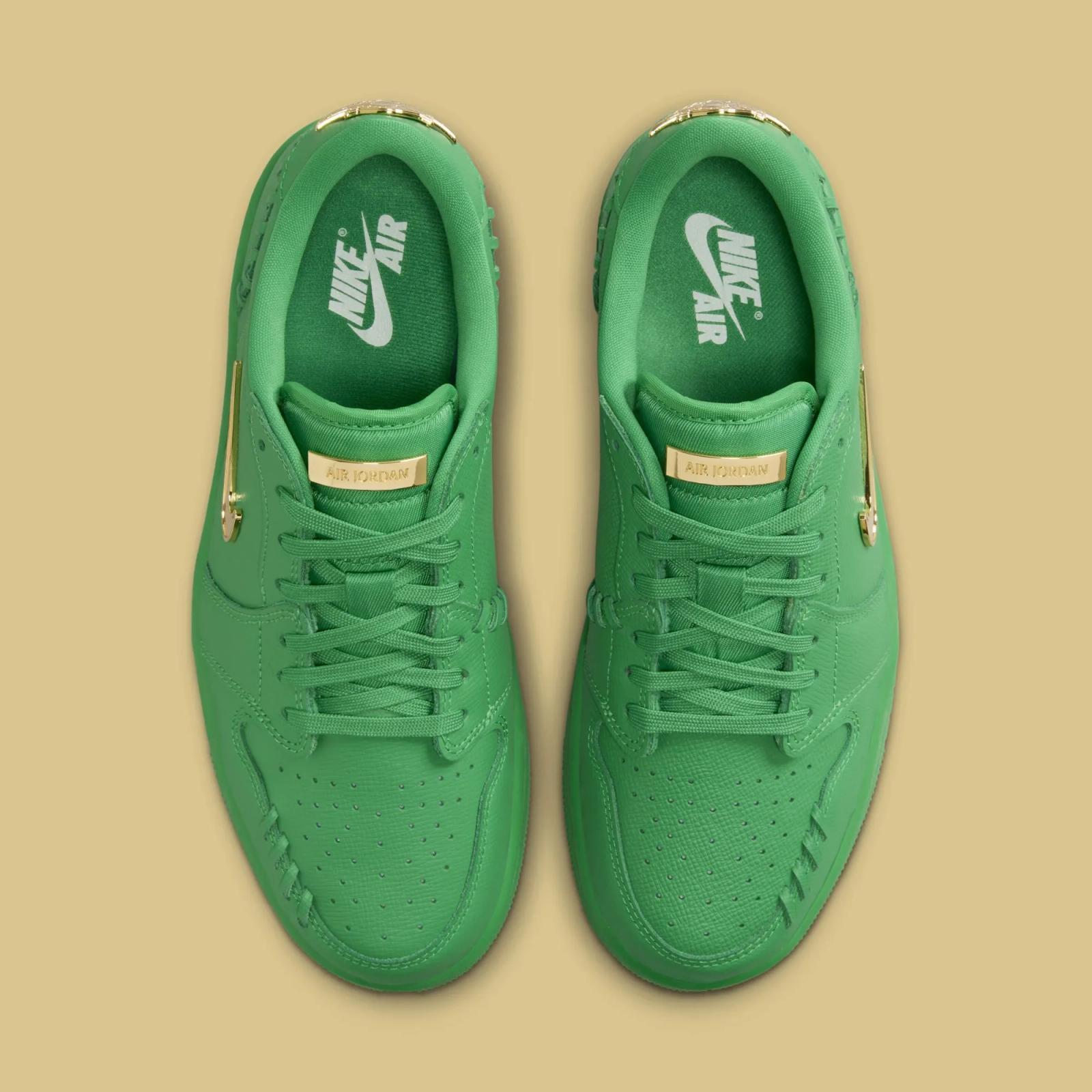Air Jordan 1 Low Method of Make WMNS Lucky Green Metallic Gold