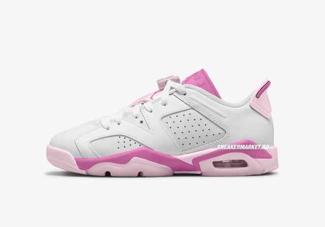 Air Jordan 6 Retro GS "China Rose / Pink Foam" White/China Rose/Pink Foam