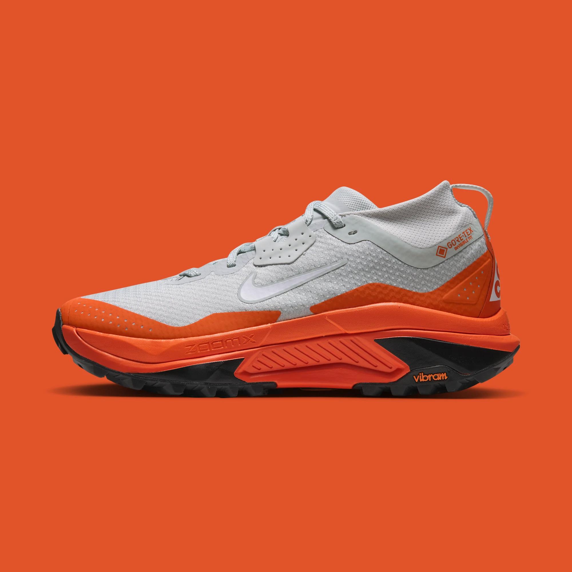 Nike ACG Zegama Trail Gore-Tex "Light Silver & Safety Orange" drops September 25th, 2026