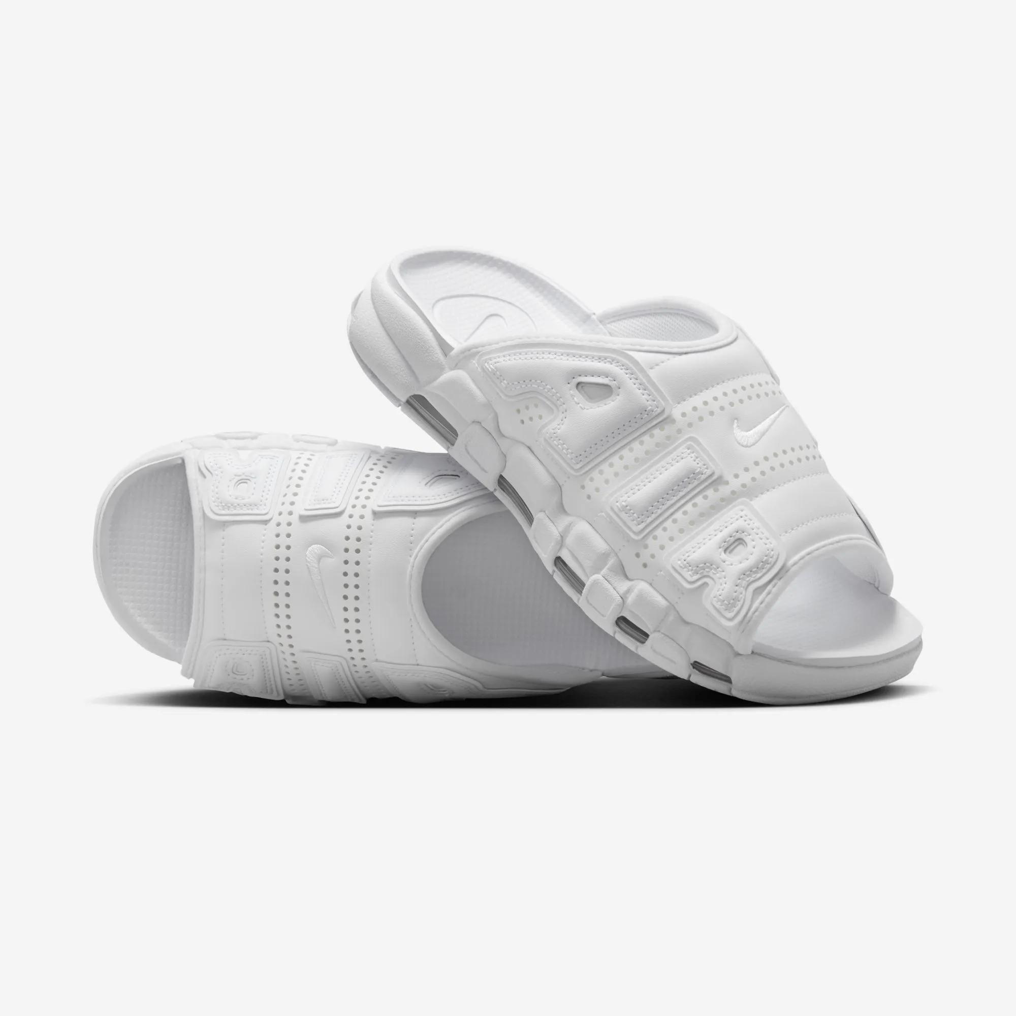 Nike Air More Uptempo Slide Triple White