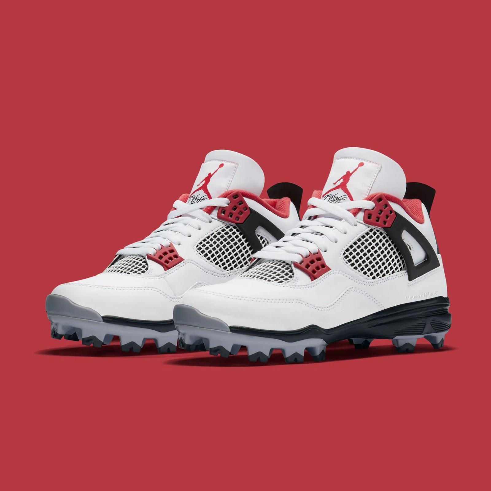 Air Jordan 4 Retro Cleat Fire Red MCS HQ0209-106 TD HQ0207-106 Release Date 2025