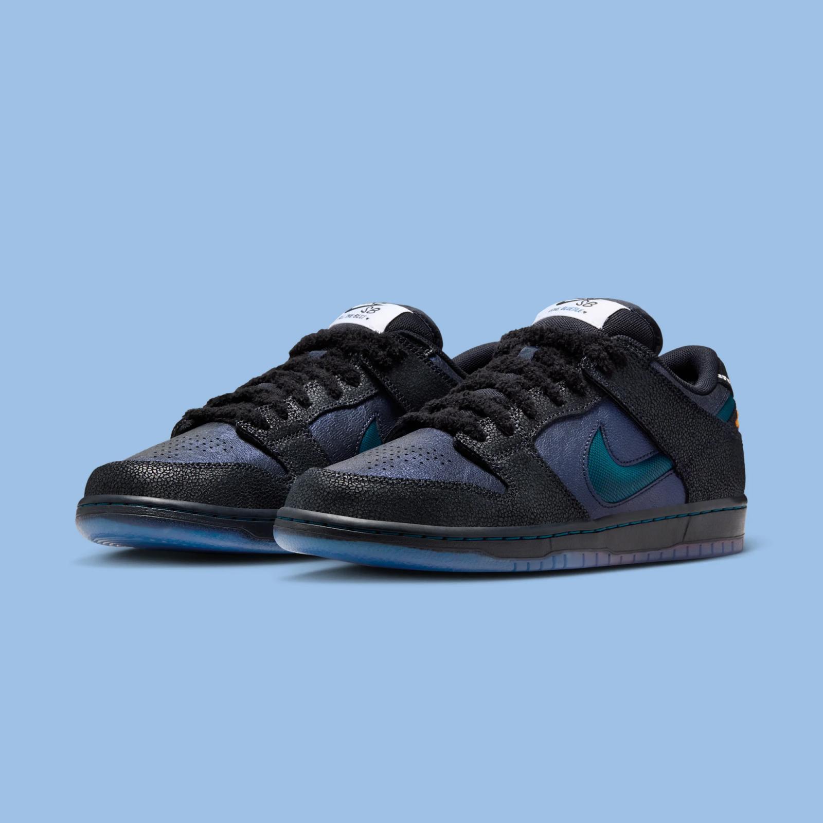 Bluetile x Nike SB Dunk Low Pro QS "Black & Marina" drops May 8th, 2026