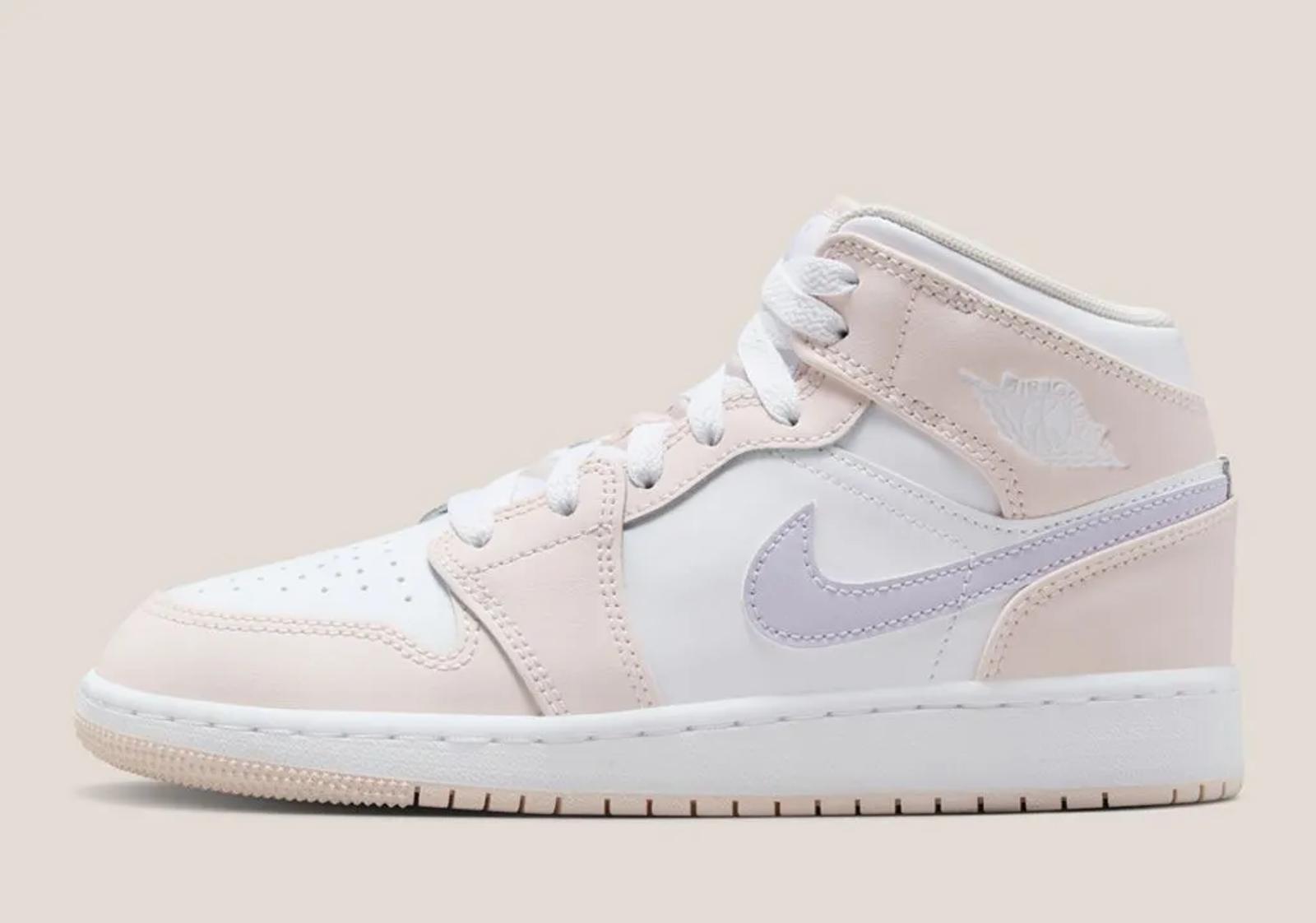 Air Jordan 1 Mid GS Pink Frost