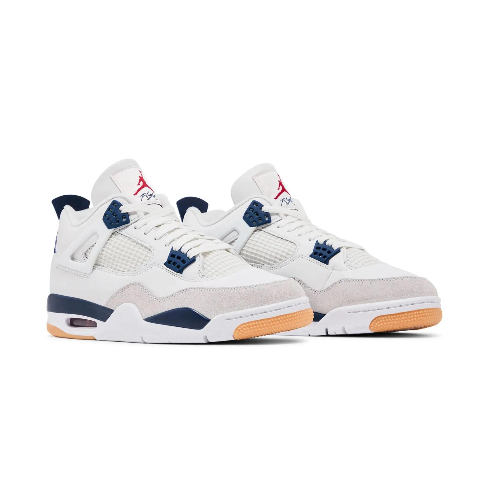 Nike SB x Air Jordan 4 Retro White / Navy DR5415-100 Release Date 18 March 2025