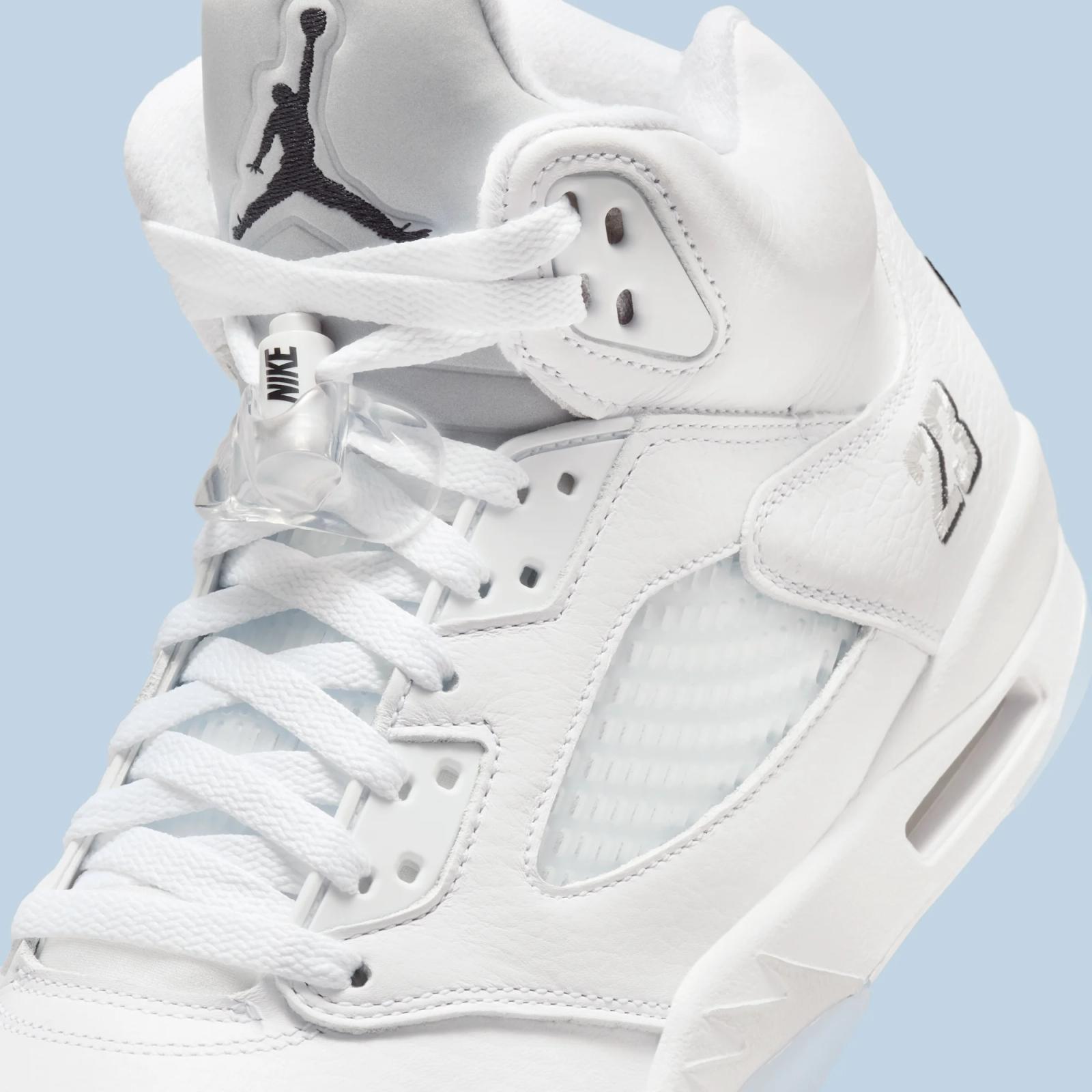 Air Jordan 5 Retro “White & Metallic Silver” releasing in 2026