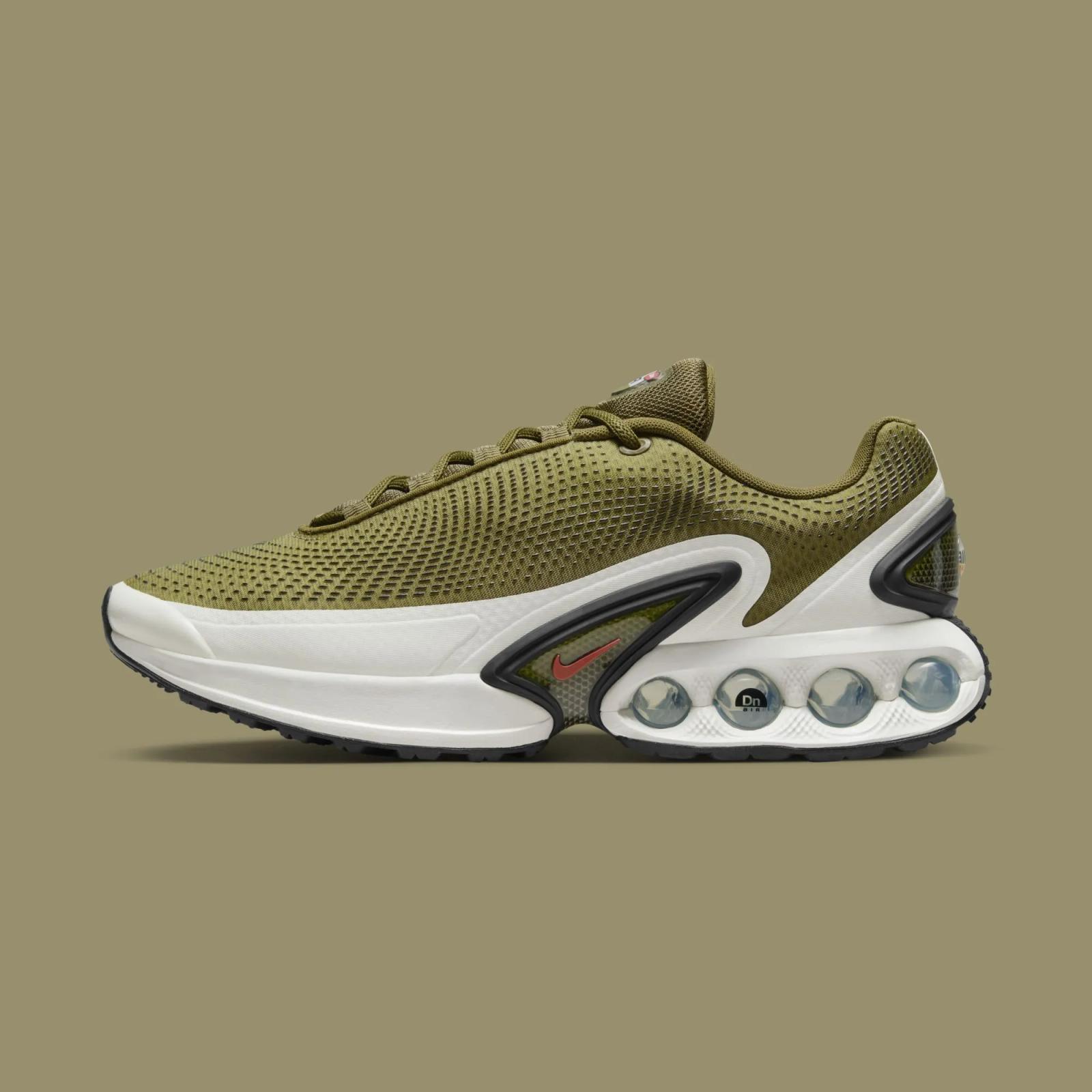 Nike Air Max Dn “Olive Flak / Gym Red”