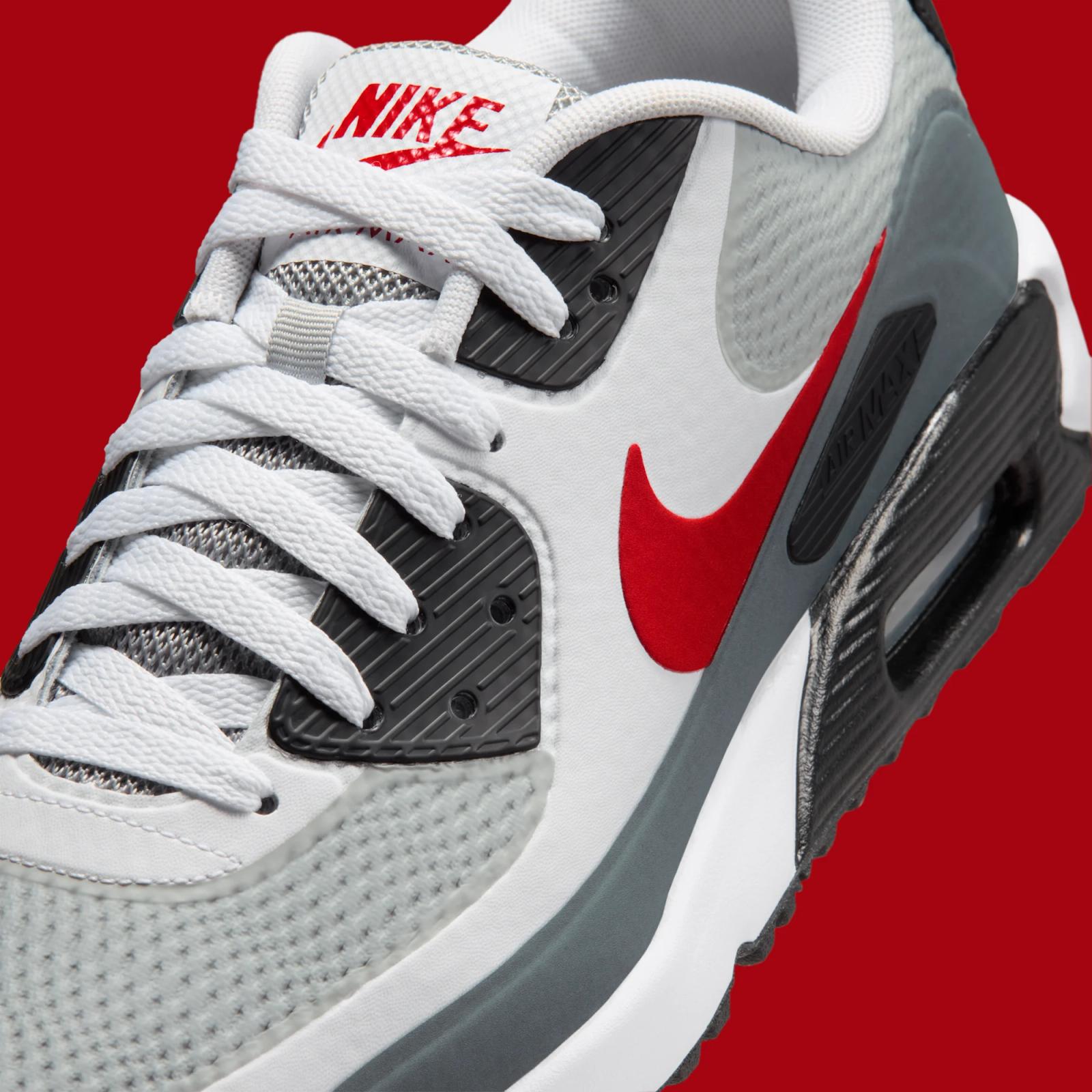 Nike Air Max 90 Golf "White & Fire Red" drops in 2026