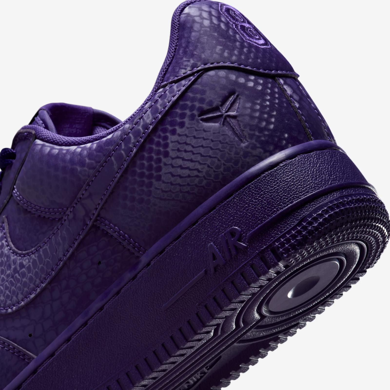 Kobe Bryant x Nike Air Force 1 Low Court Purple IB0018-500 Release Date 2025