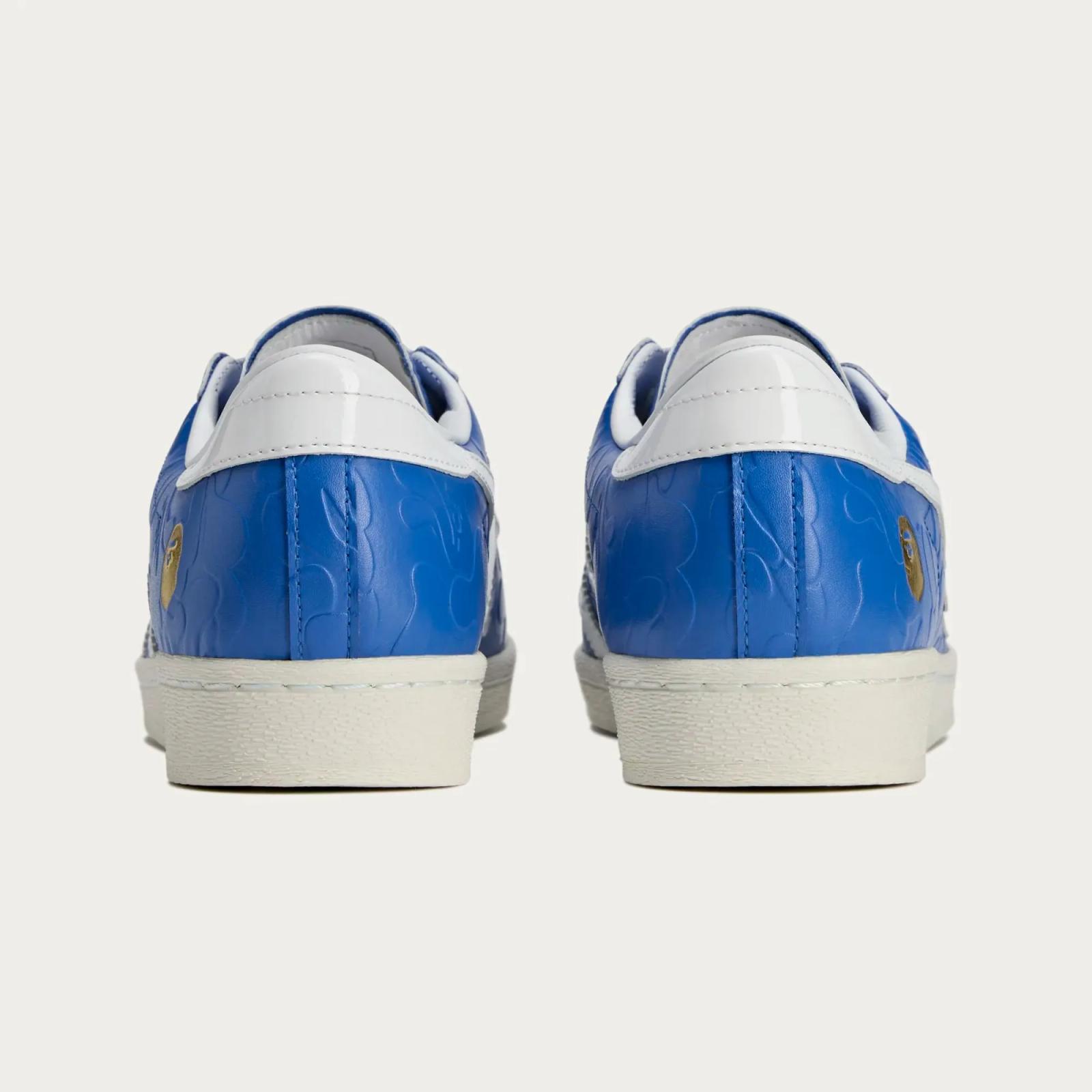BAPE x Adidas Superstar V Blue JR2702 Release Date March 2025