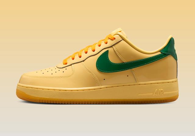 Nike Air Force 1 Low QS "Topaz Gold" Topaz Gold/Pine Green/Light Laser Orange/Midas Gold