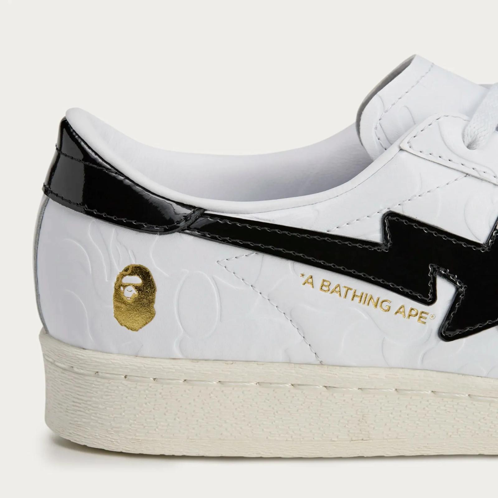 BAPE x Adidas Superstar V Footwear White JR2701 Release Date March 2025
