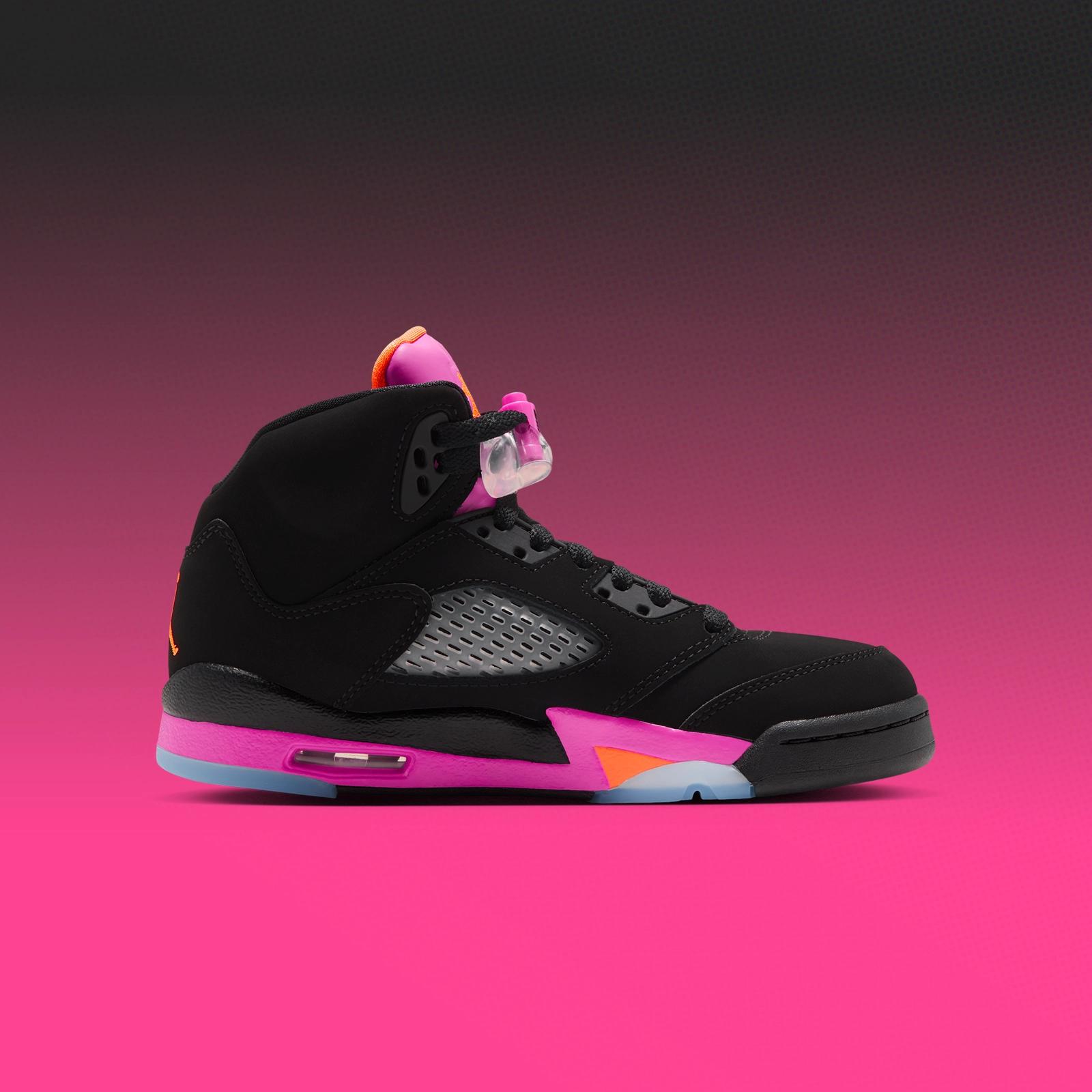 Air Jordan 5 Retro GS "Black & Fierce Pink" drops January 16th, 2027