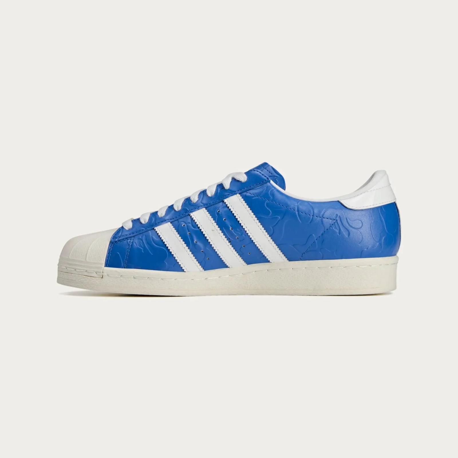 BAPE x Adidas Superstar V Blue JR2702 Release Date March 2025