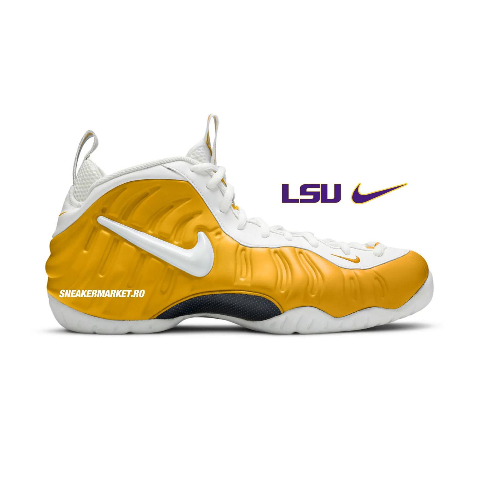 Nike Air Foamposite Pro College Football Pack LSU Louisiana State University IX2091-700