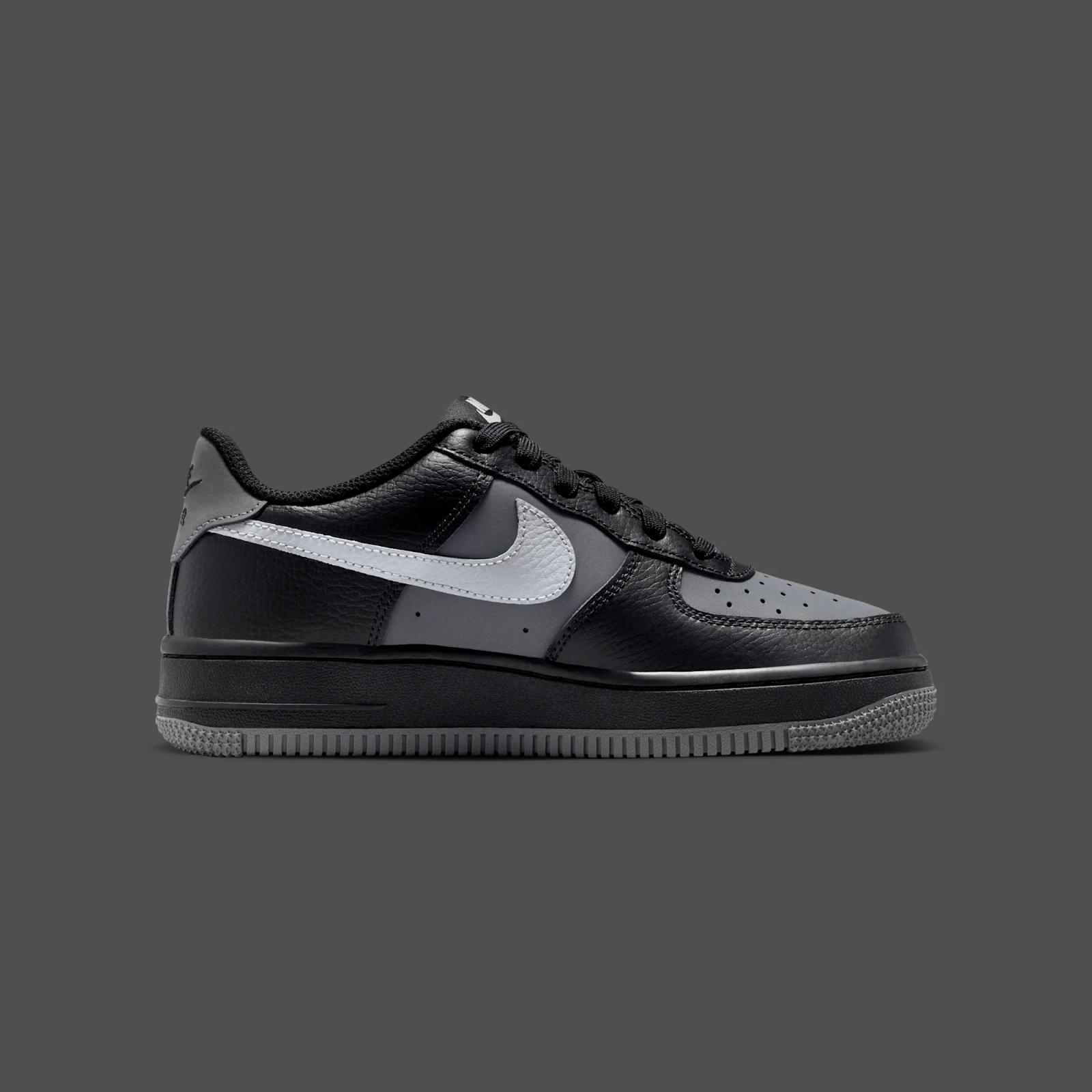 Nike Air Force 1 Low GS "Black & Iron Grey" drops April 1st, 2026