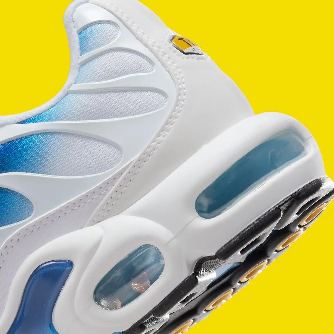 Nike Air Max Plus White Blue Yellow