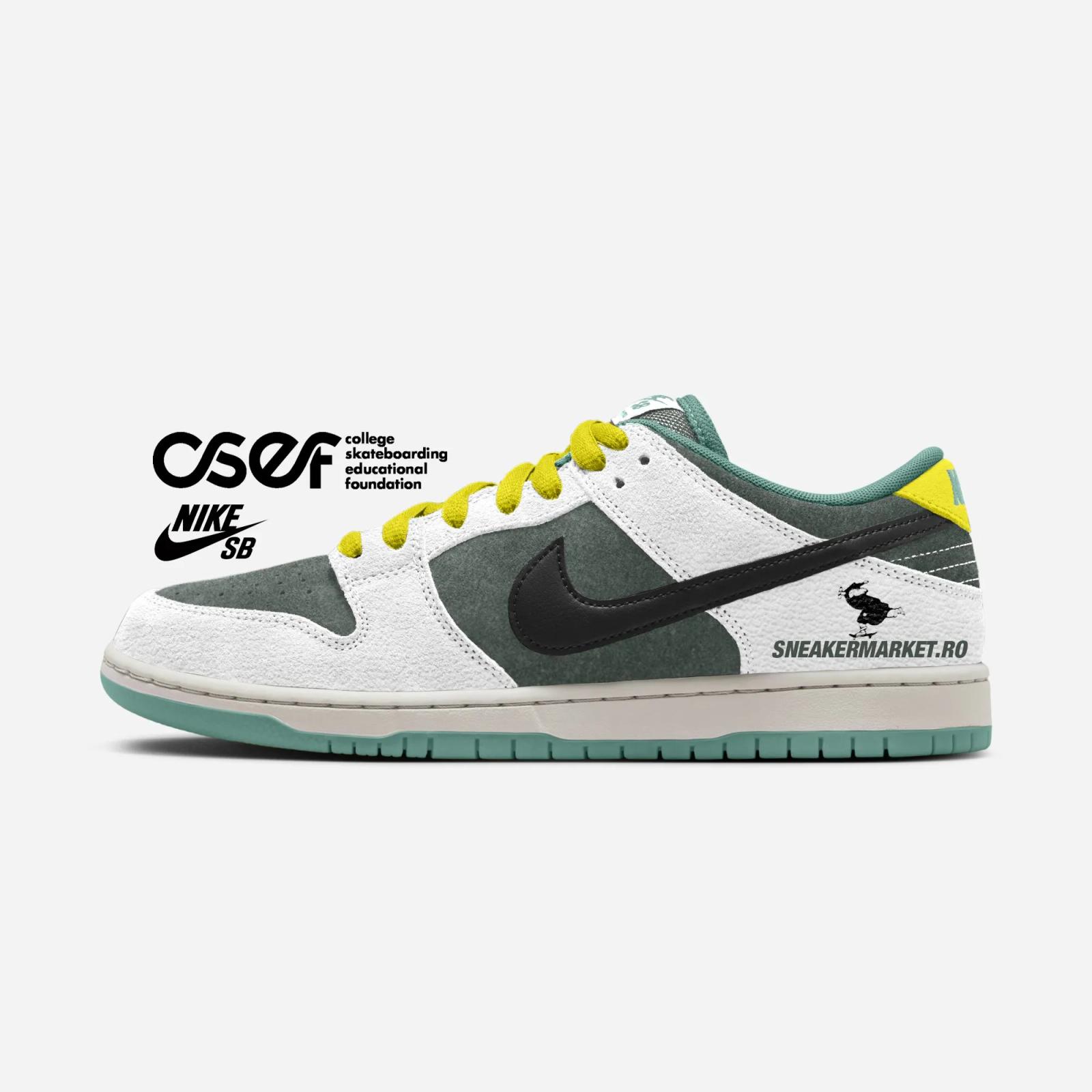 CSEF College Skateboarding Educational Foundation x Nike SB Dunk Low Pro HJ4132-100 Release Date