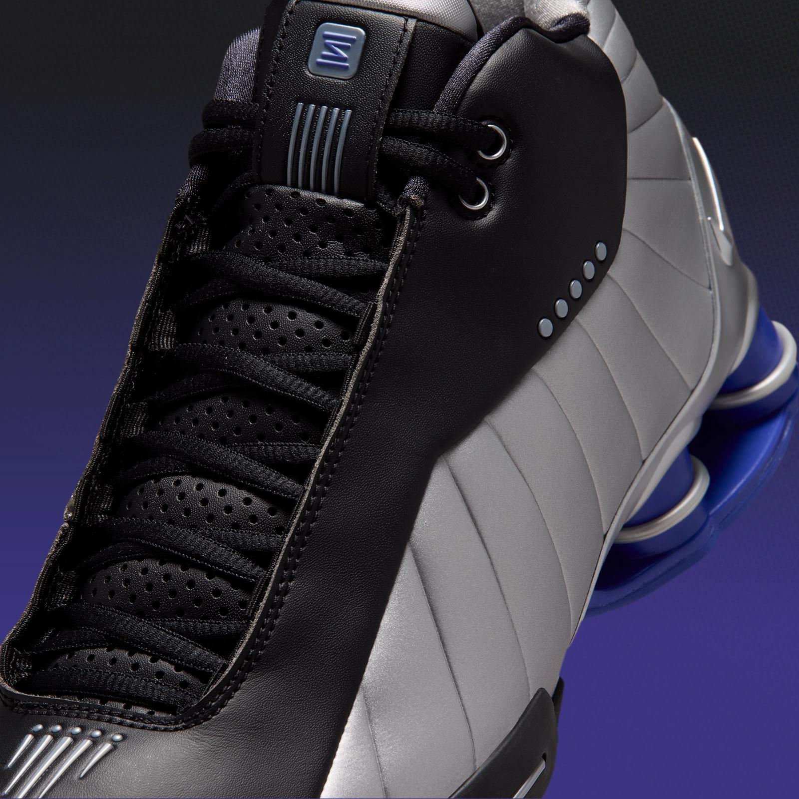 Nike Shox BB4 "Black / Silver / Lapis" returns August 28th, 2026