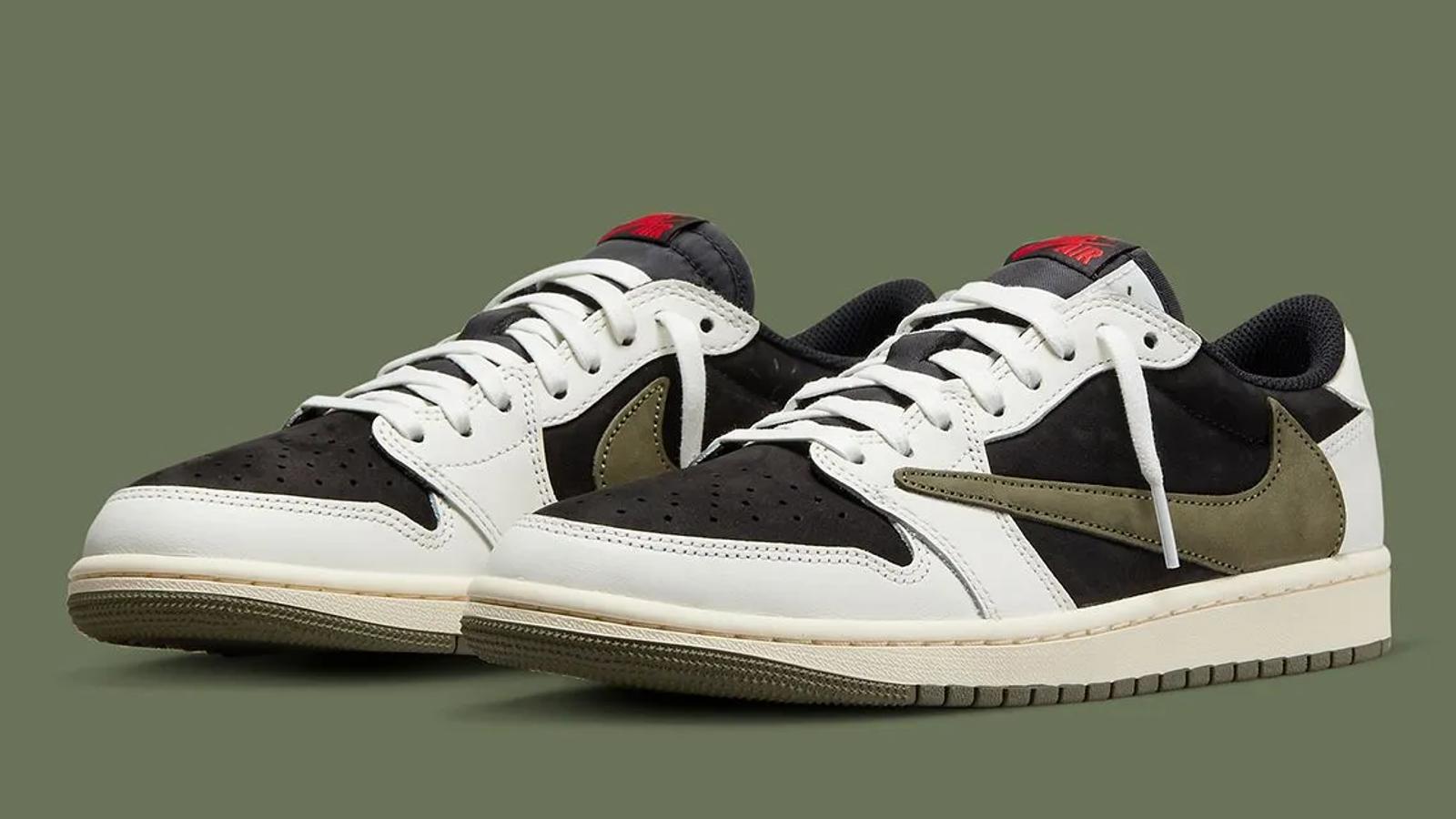 Air Jordan x Travis Scott 1 Low Medium Olive