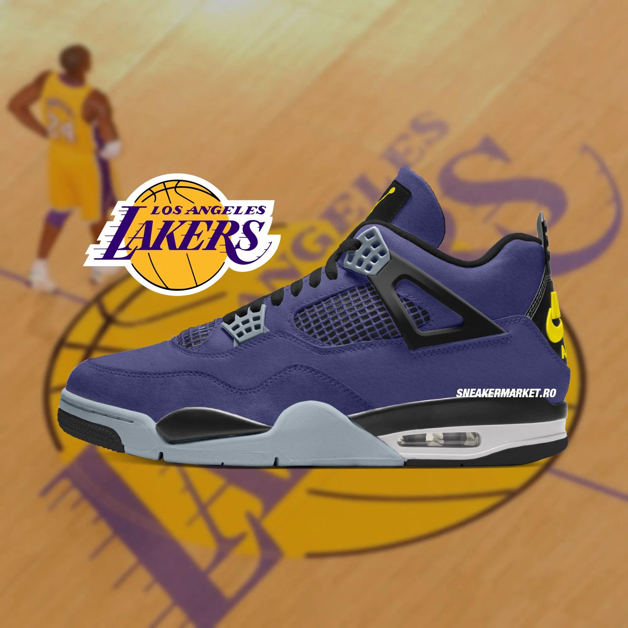 Air Jordan 4 Retro LA Lakers 2026 FV5029-500 Release Date 2026