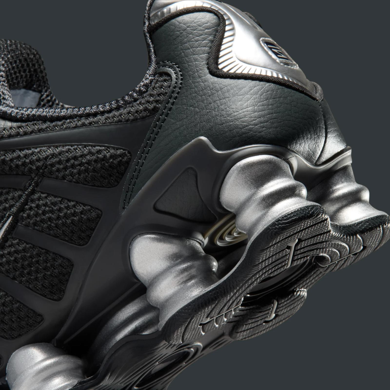 Nike Shox TL "Off Noir & Metallic Silver" drops in 2026