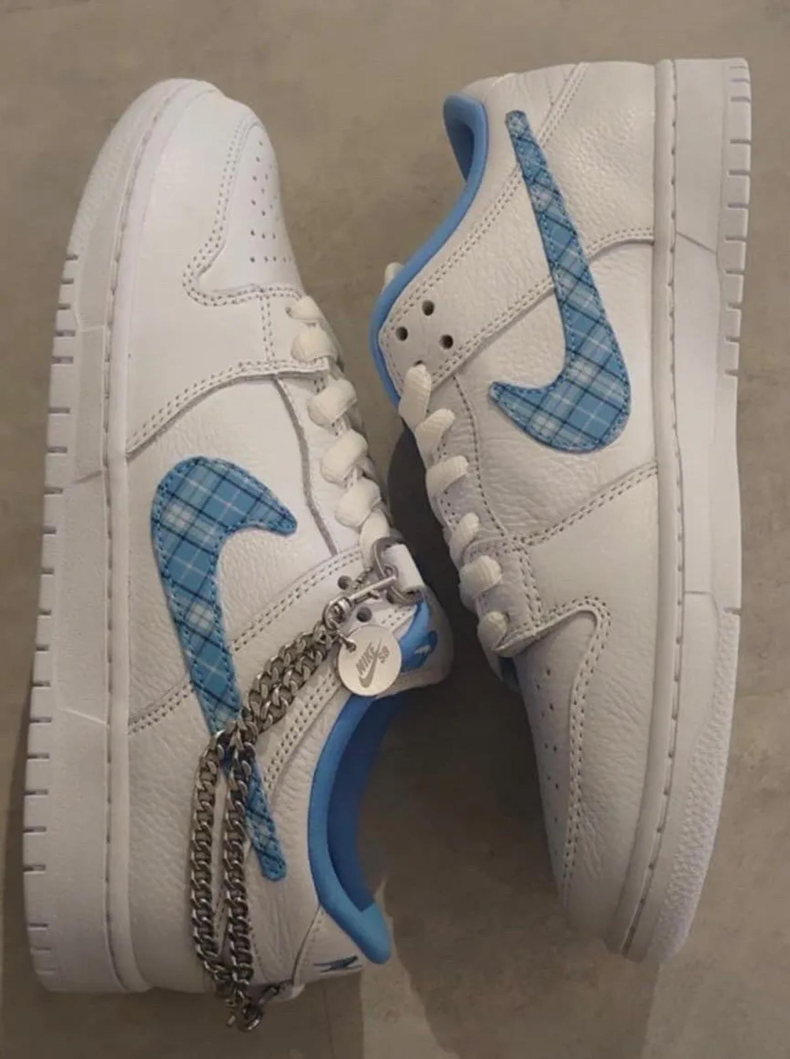 Nicole Hause x Nike SB Dunk Low Pro White / University Blue FZ8802-100