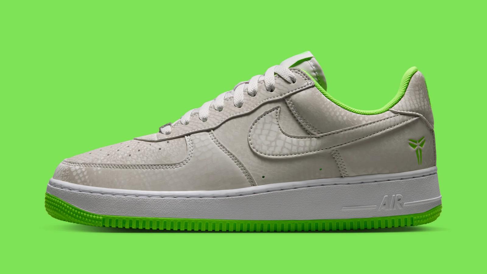 Kobe Bryant x Nike Air Force 1 Low "Vast Grey" drops August 1st, 2026