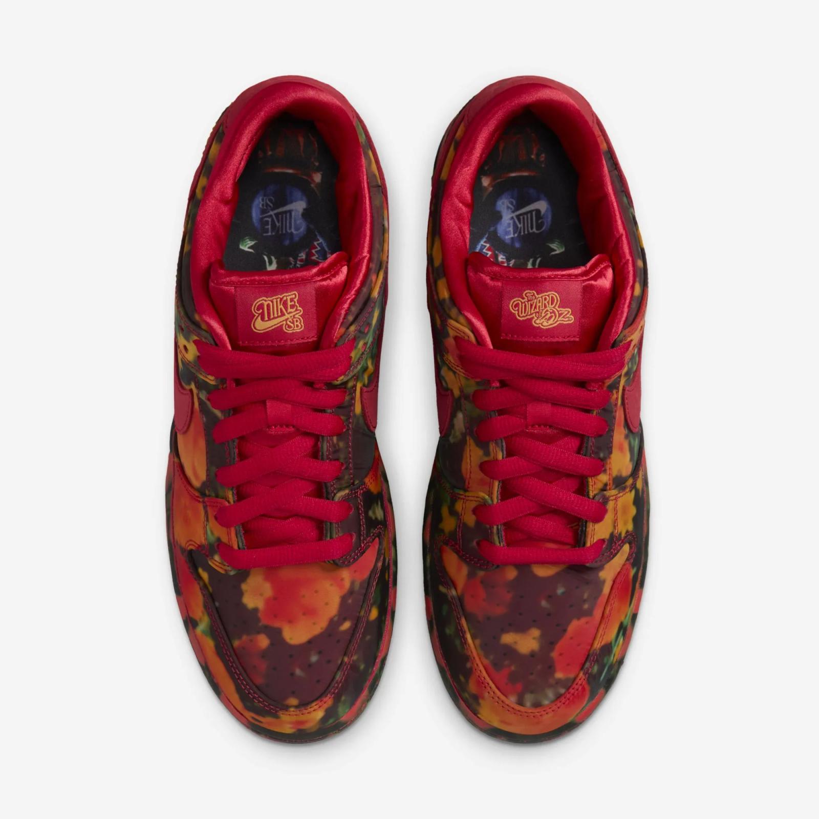 Wizard of Oz x Nike SB Dunk Low Pro Poppy Field FZ1291-600