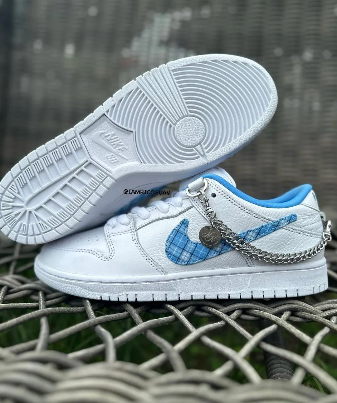 Nicole Hause x Nike SB Dunk Low Pro White / University Blue FZ8802-100