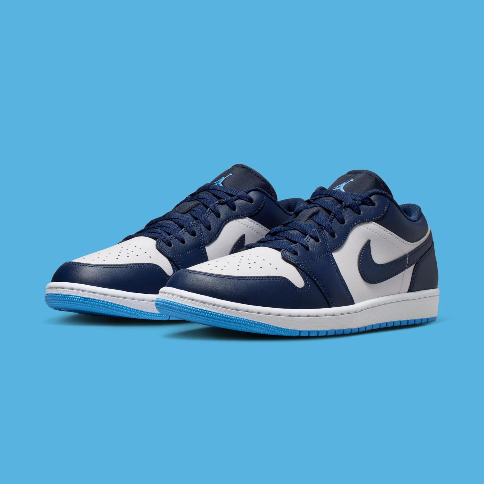 Air Jordan 1 Low "Midnight Navy & University Blue" drops April 1st, 2026