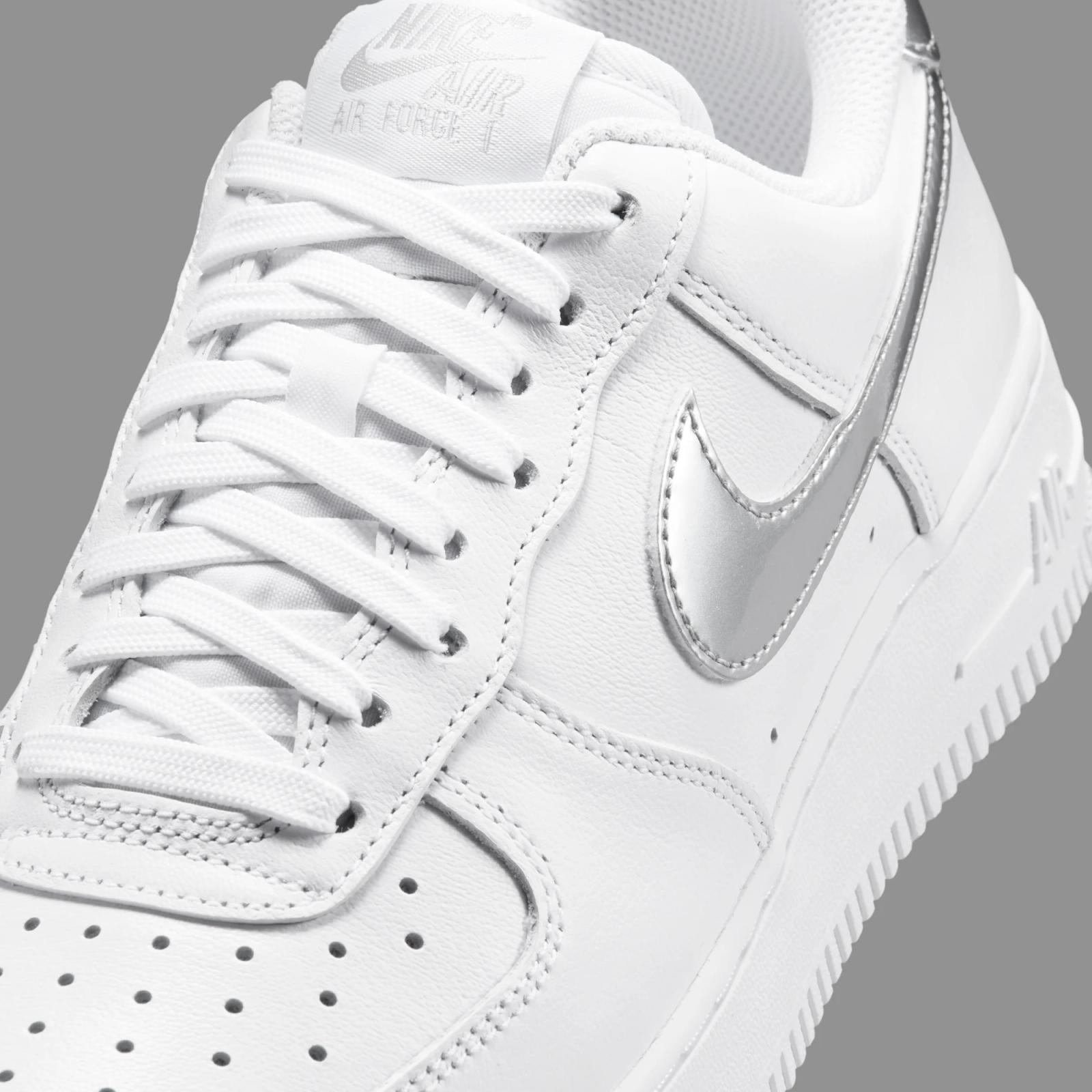 Nike Air Force 1 Low SE "White & Metallic Silver" drops July 1st, 2026