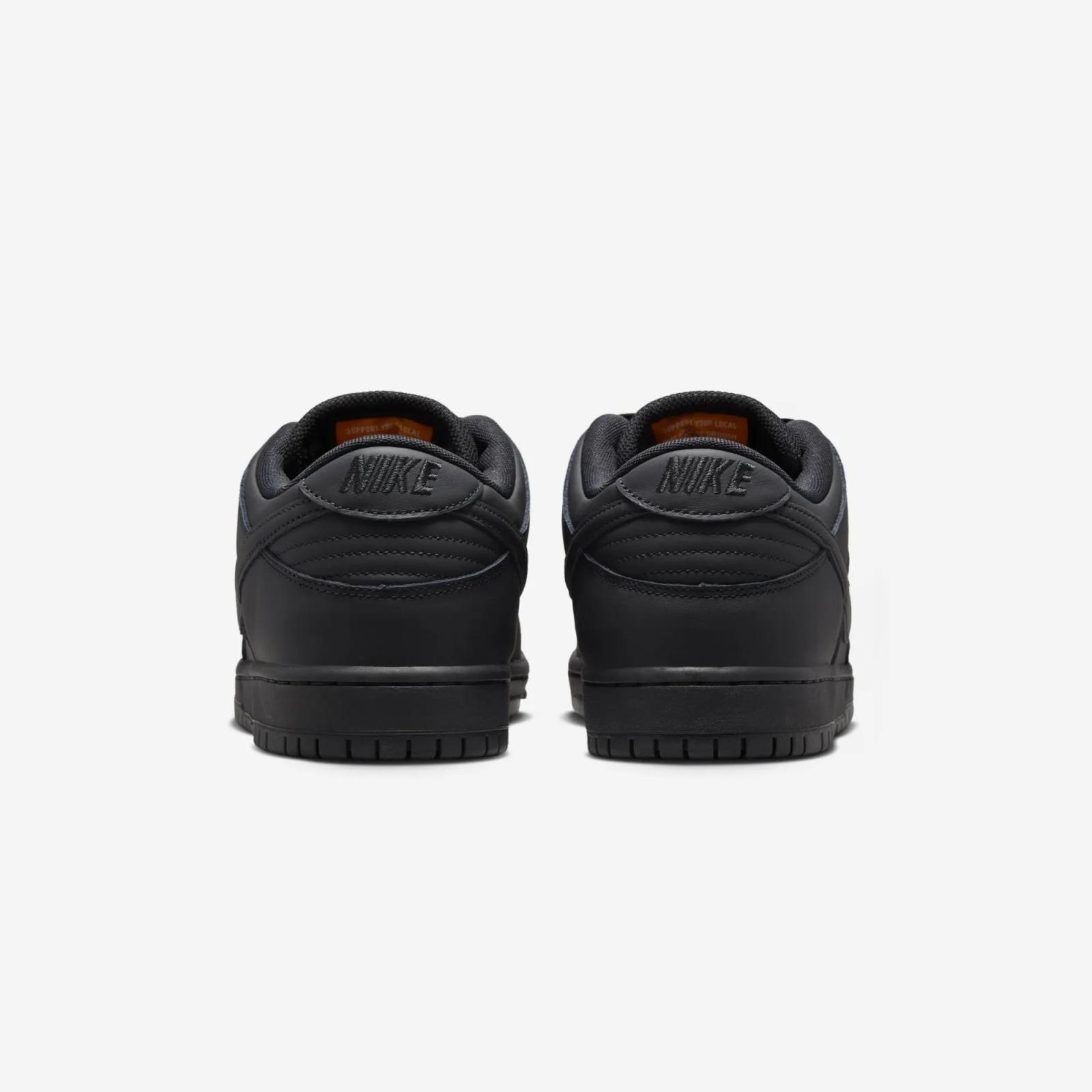 Nike SB Dunk Low Pro ISO Triple Black FJ1674-001