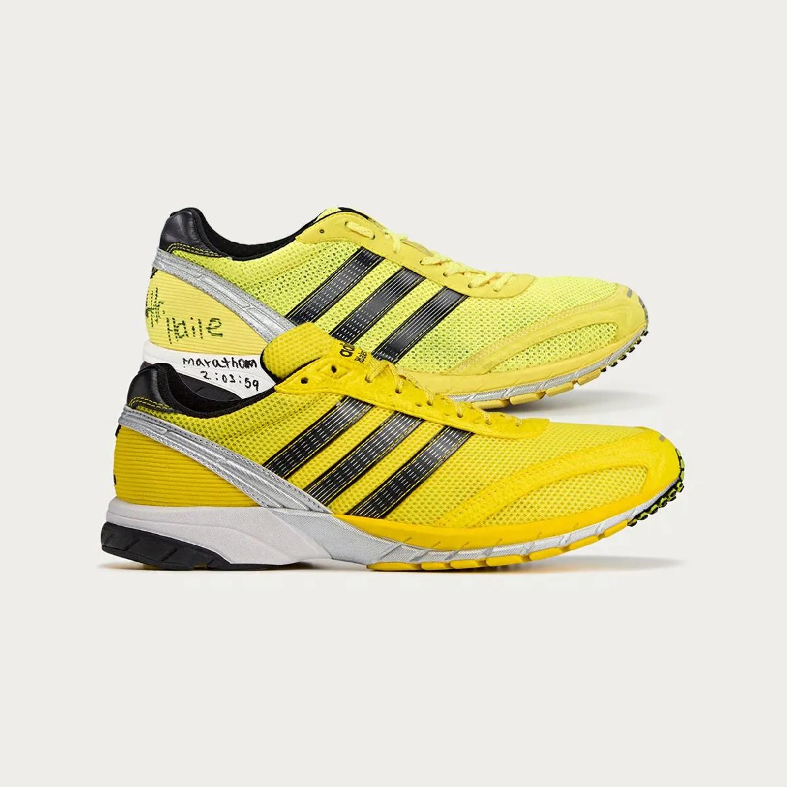 Wales Bonner x Adidas Adios Neftenga Yellow JH9740 vs OG Berlin Marathon 2008