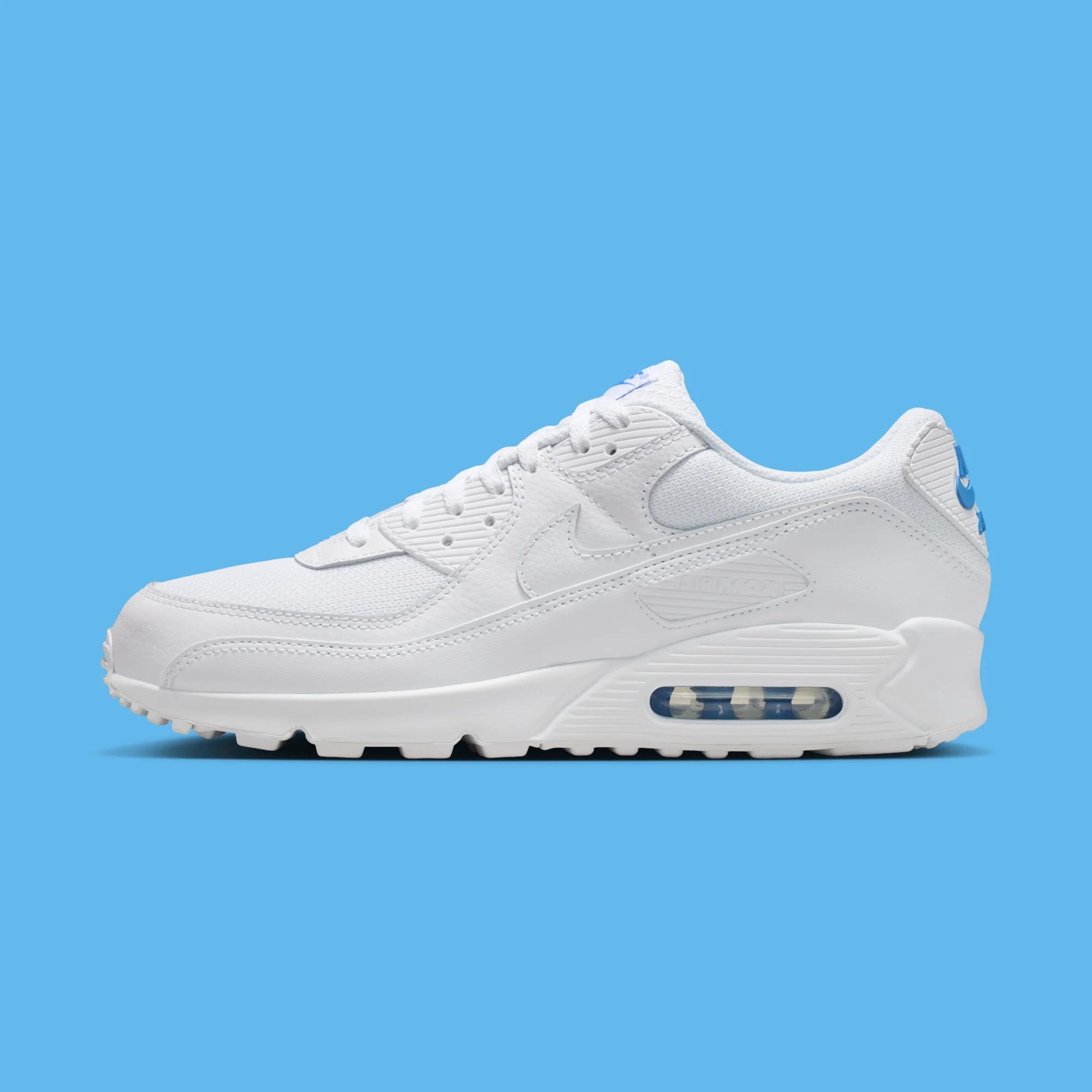 Nike Air Max 90 "White & Blue Crystal" drops May 1st, 2026