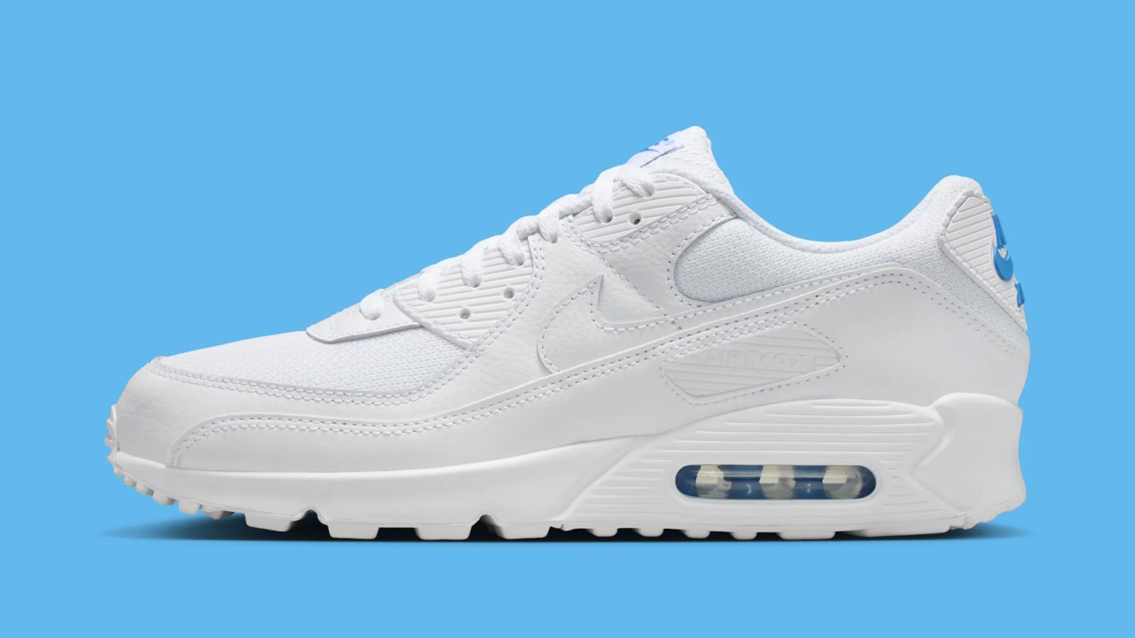 Nike Air Max 90 "White & Blue Crystal" drops May 1st, 2026