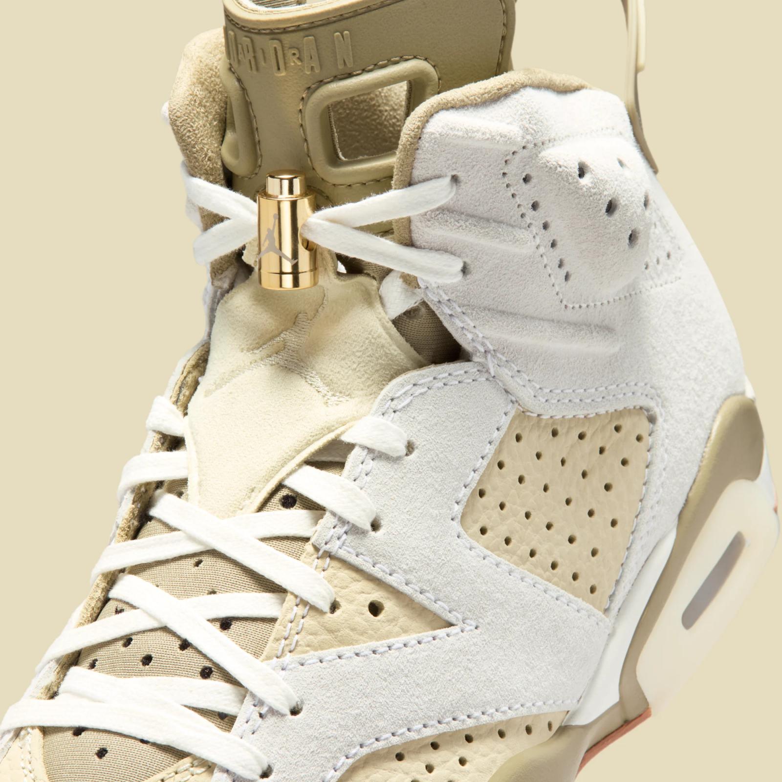 Air Jordan 6 Retro W "Sail & Light Khaki" releasing in 2026