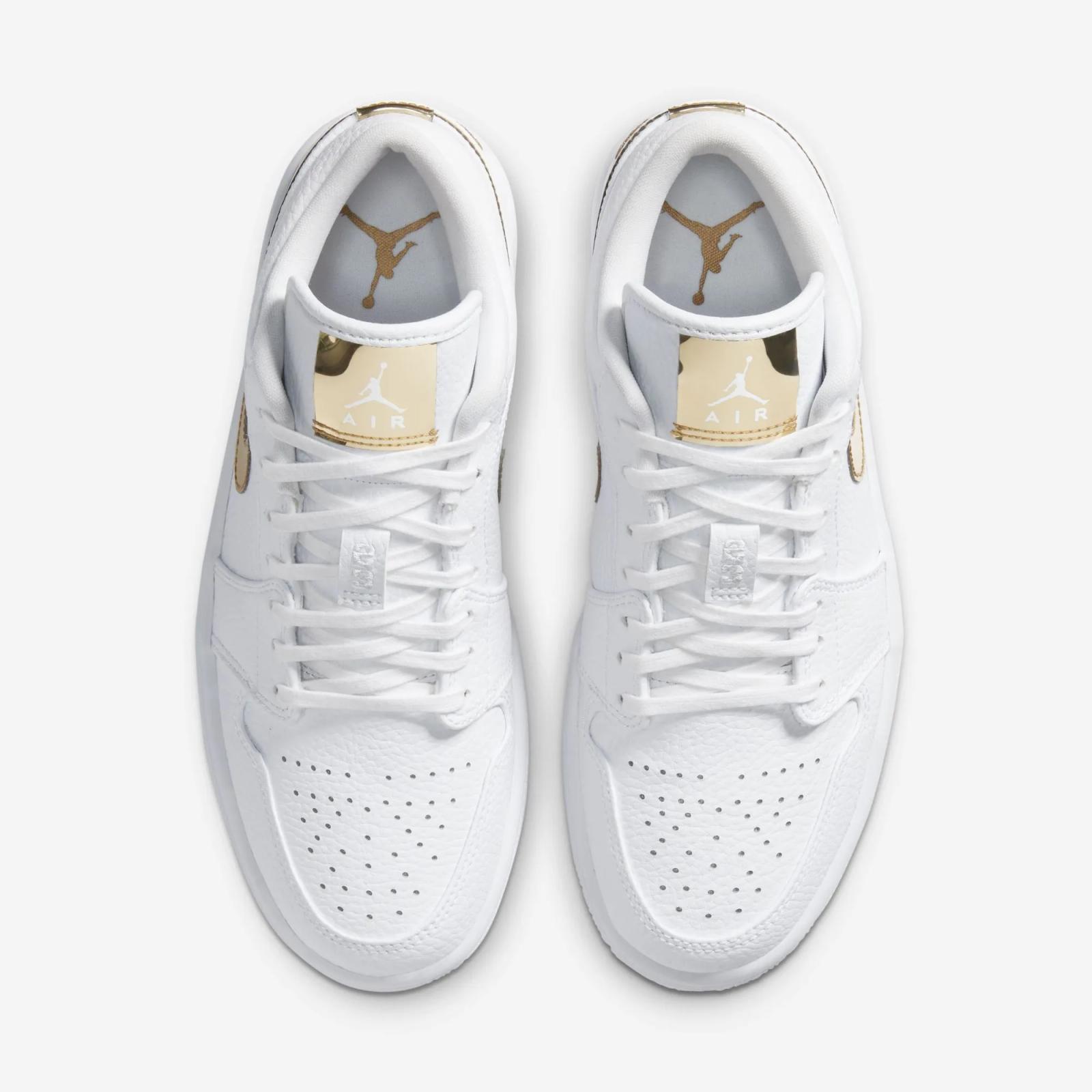 Air Jordan 1 Low White Metallic Gold 2024 Restock CZ4776-100