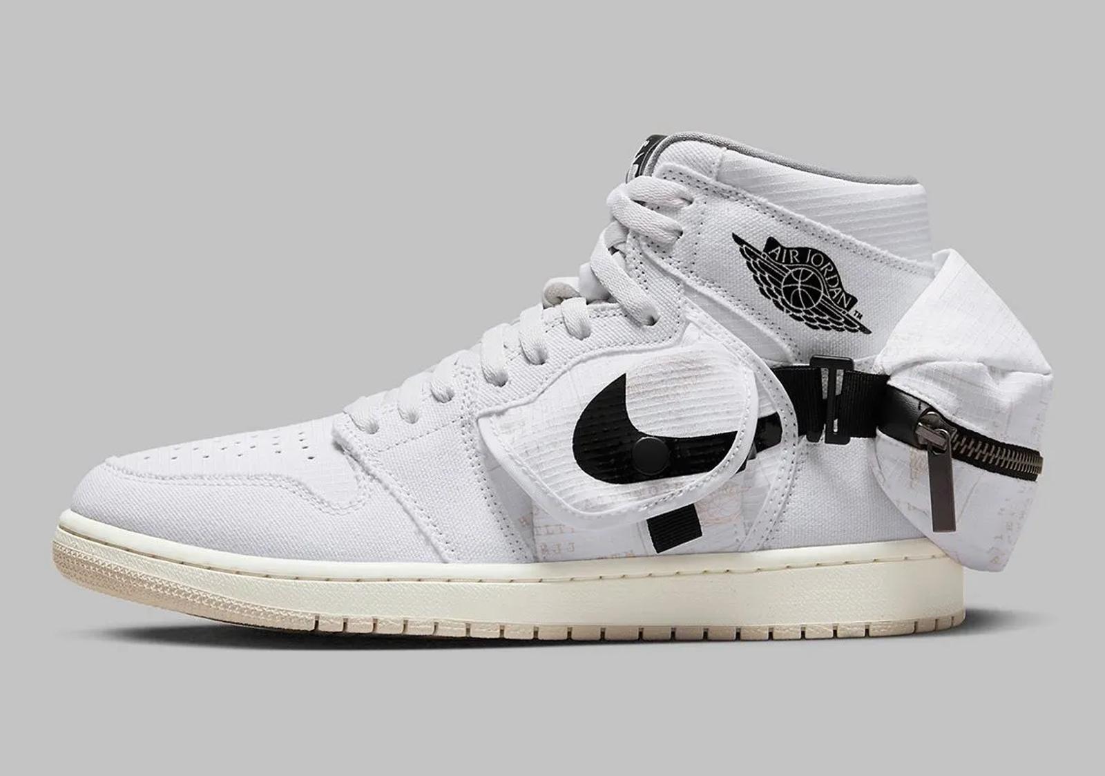 Air Jordan 1 High Stash White Nylon
