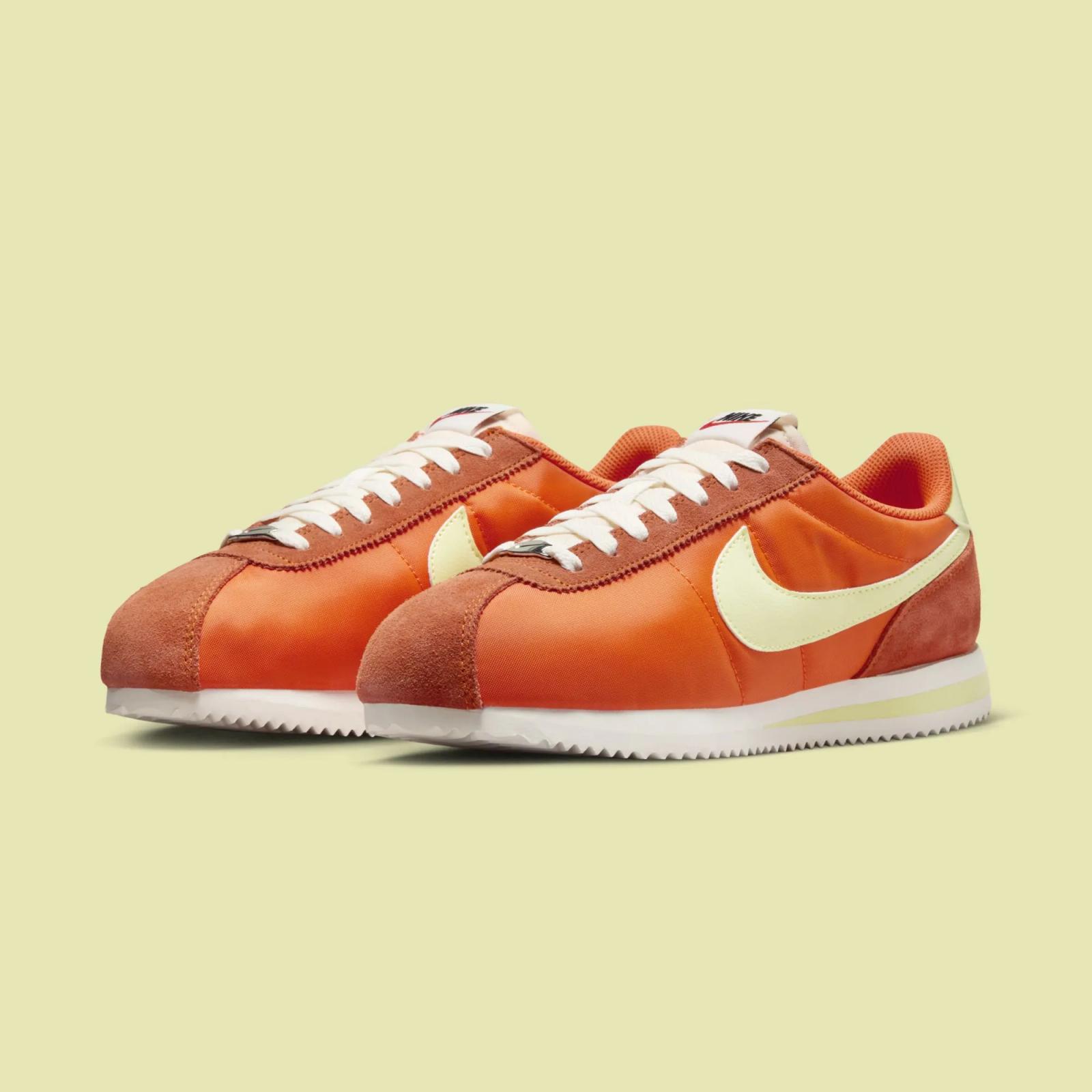 Nike Cortez Textile Safety Orange / Life Lime HJ9612-800