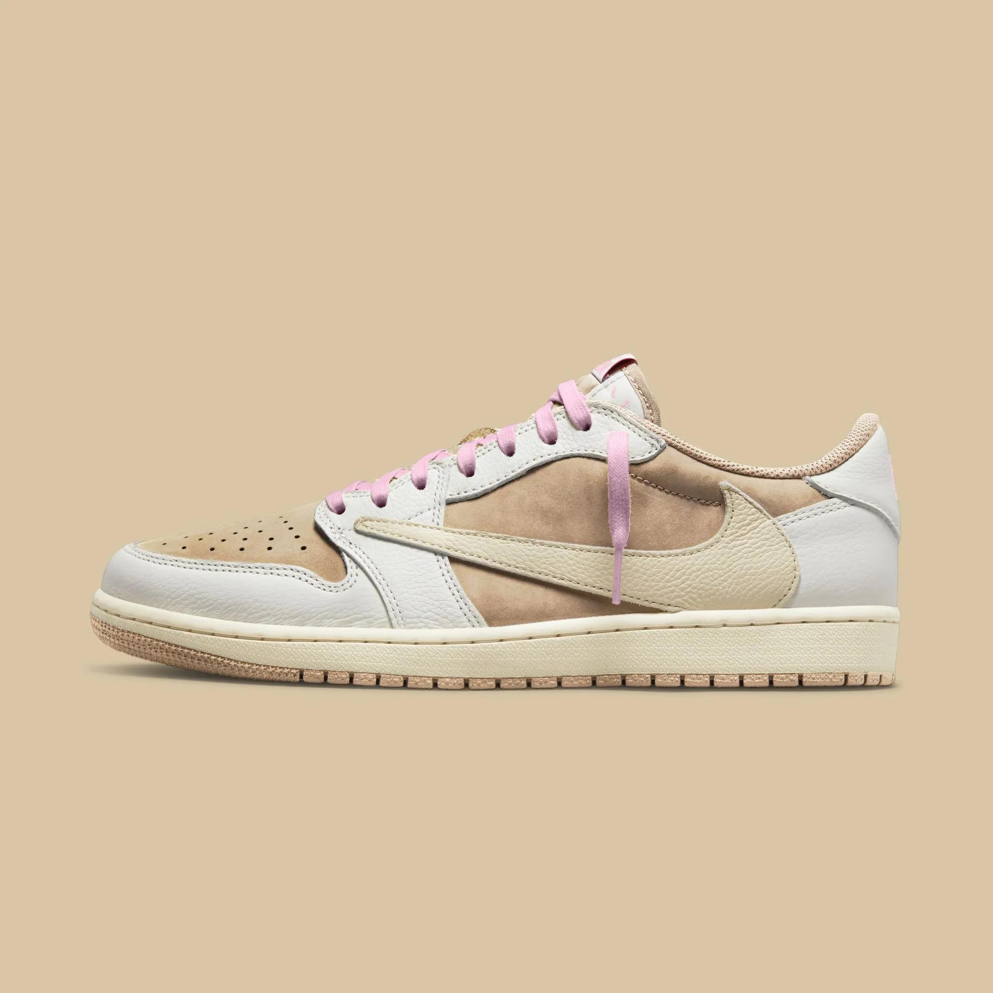 Travis Scott x Air Jordan 1 Low OG “Sail / Shy Pink”