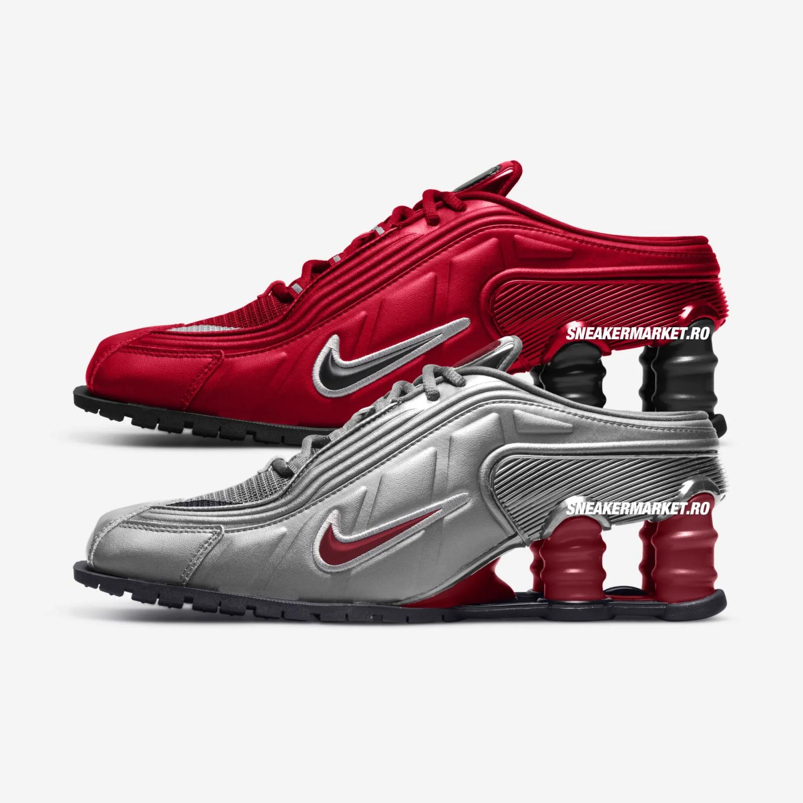 Martine Rose Nike Shox MR4 Mule Fire Red Black IM5420-600 White Varsity Red IM5420-100 Release Date 2025