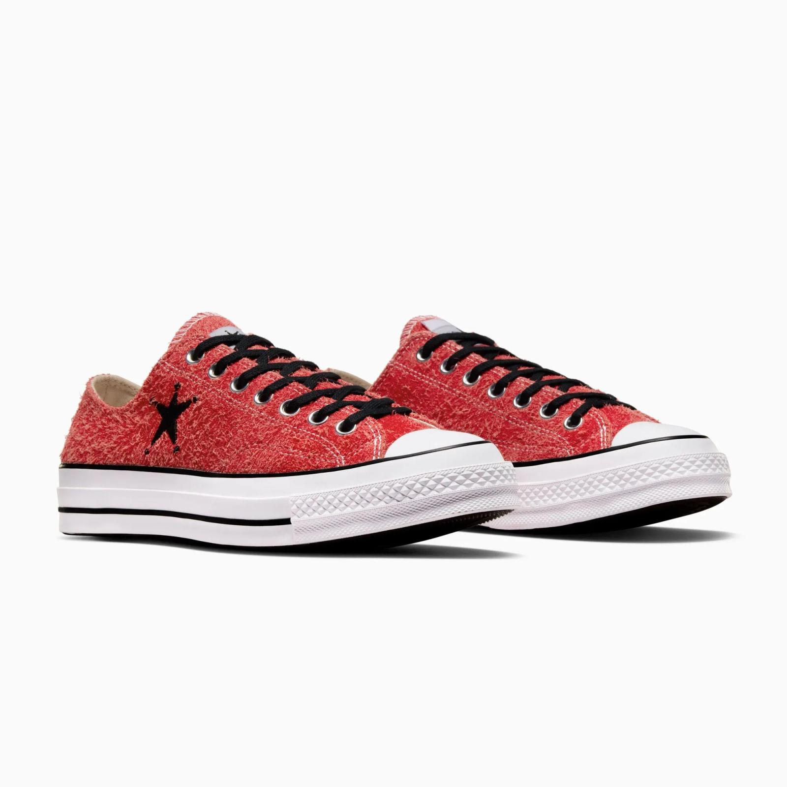 Stussy x Converse Chuck 70 Low Poppy Red A07664C