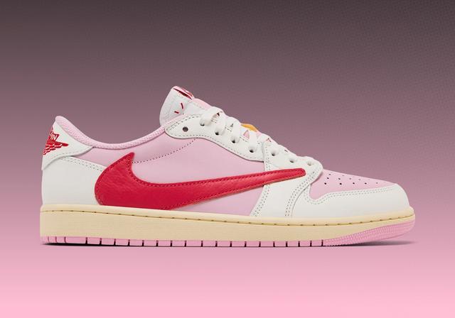 Travis Scott x Air Jordan 1 Retro Low OG "Sail & Shy Pink" Sail/Tropical Pink/Shy Pink/Muslin