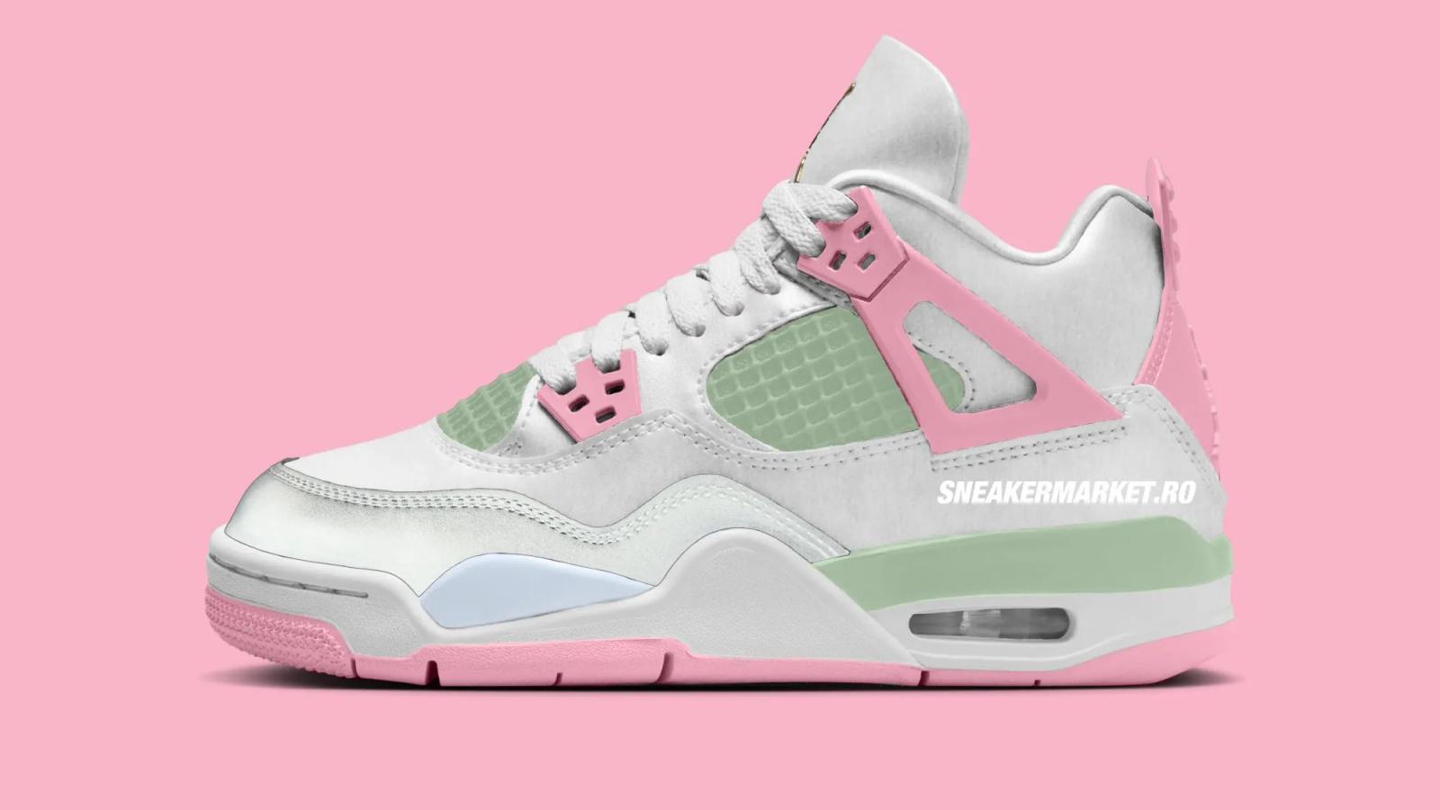 Air Jordan 4 Retro GS “White / Medium Soft Pink”